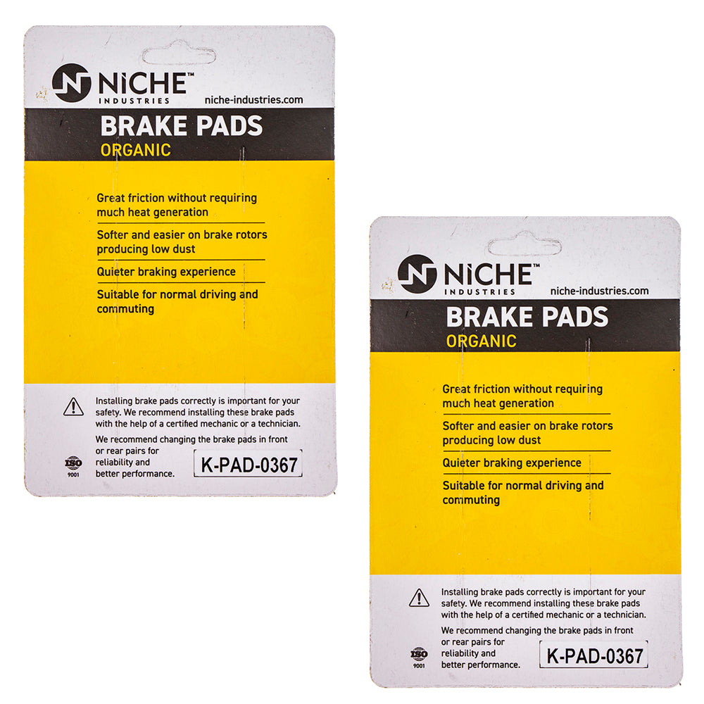 NICHE 519-KPA2589D Front Brake Pads Set 2-Pack for KTM TC85 Freeride