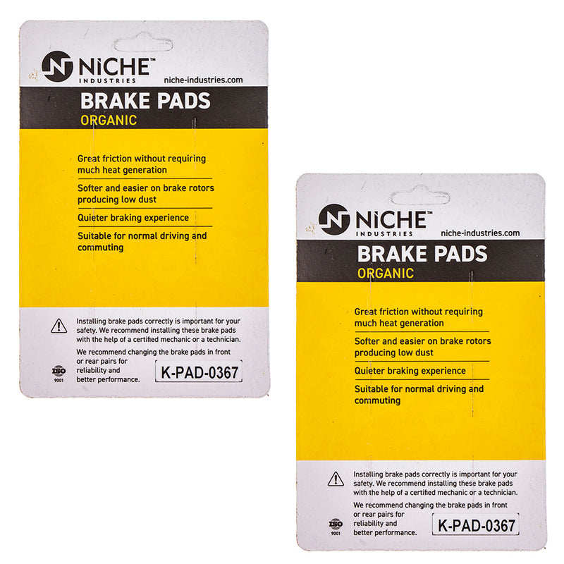 NICHE 519-KPA2589D Front Brake Pads Set 2-Pack for KTM Freeride 85
