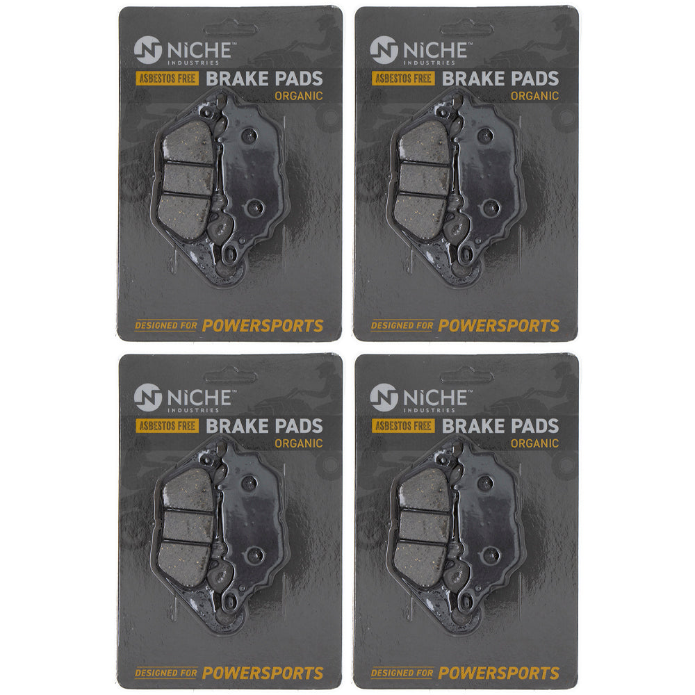 Rear Brake Pads Set 4-Pack for Yamaha YZF 1WD-25805-00-00 1WD-25806-00-00 NICHE 519-KPA2580D