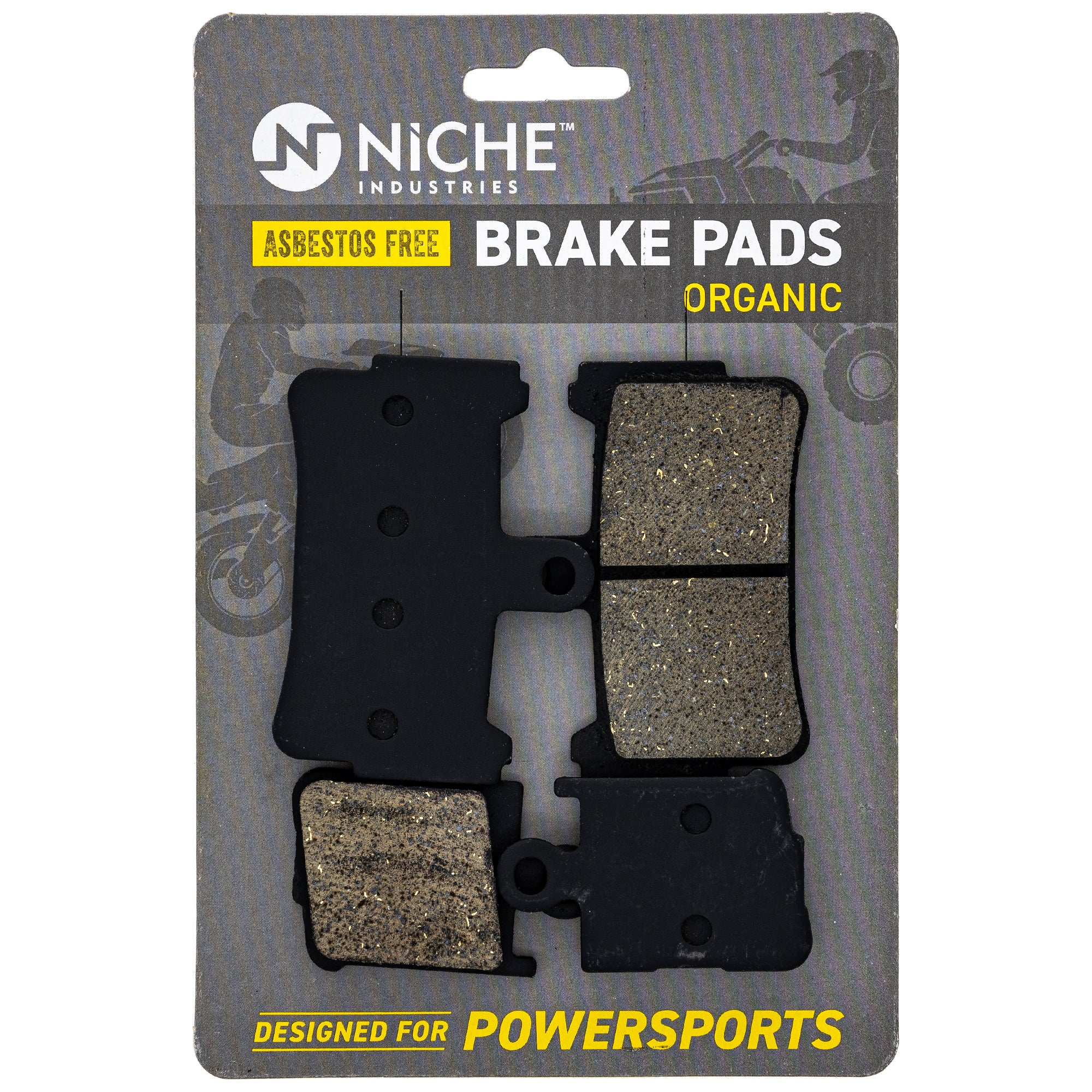 NICHE 519-KPA2581D Front Organic Brake Pad Set for zOTHER Honda