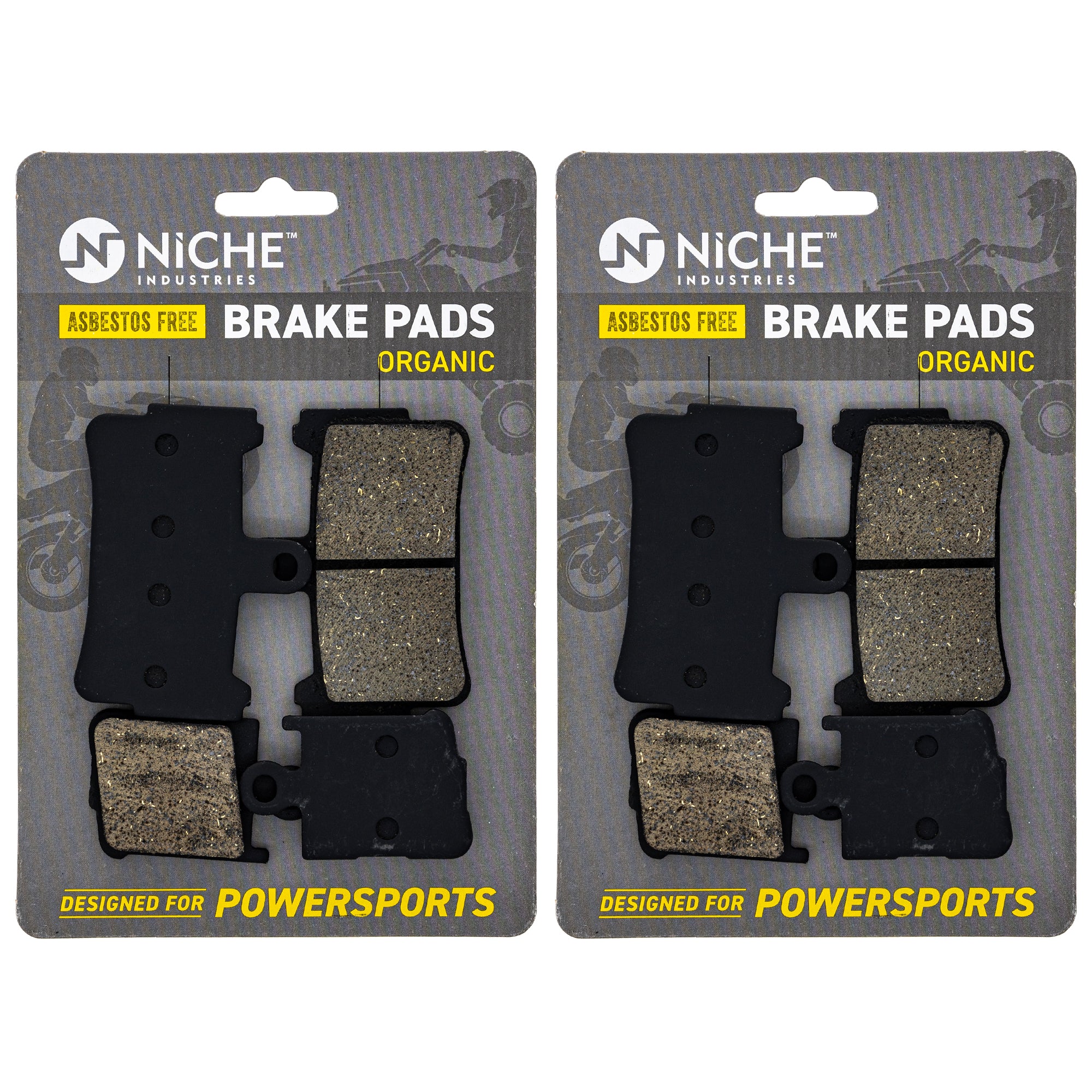 NICHE 519-KPA2581D Front Organic Brake Pad Set 2-Pack for zOTHER
