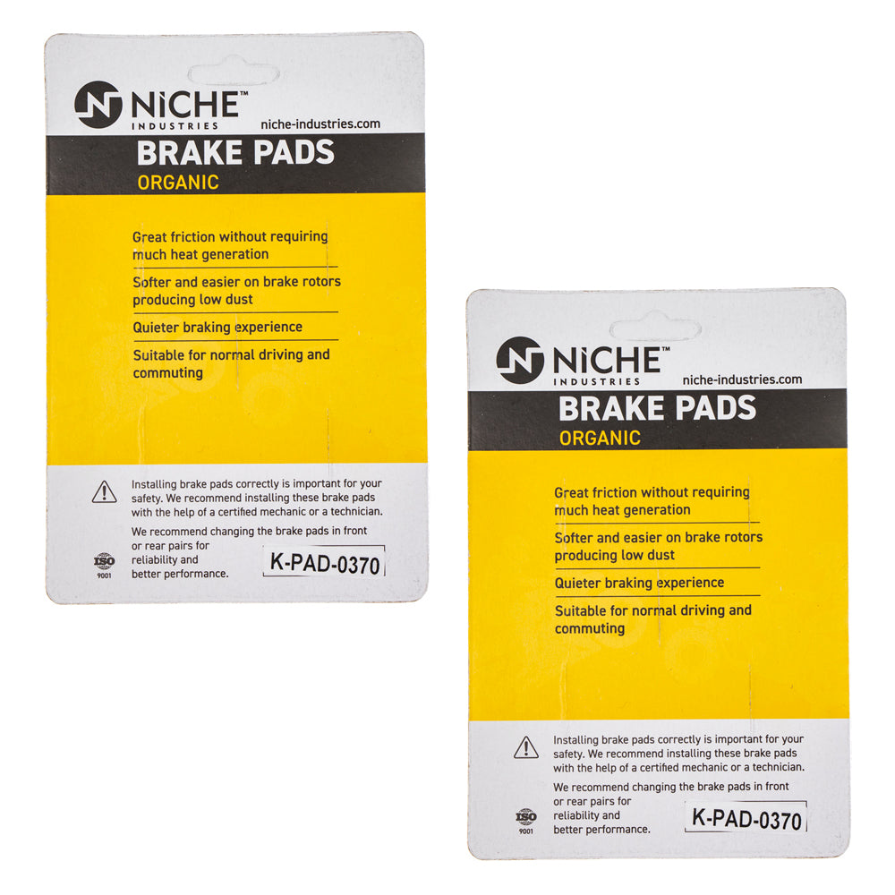 NICHE 519-KPA2592D Front Brake Pads Set 2-Pack for zOTHER BMW