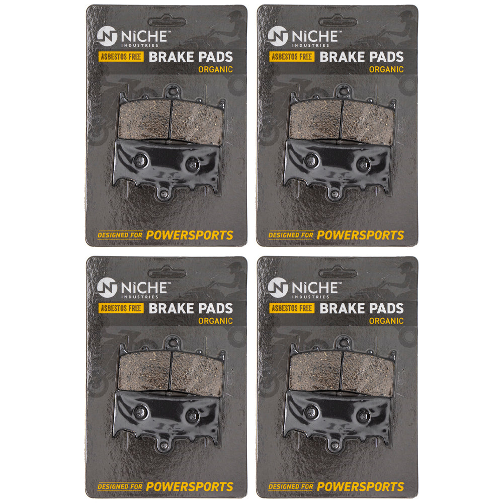 Front Brake Pads Set 4-Pack for zOTHER BMW K1600GTL K1600GT K1600B 34117728945 NICHE 519-KPA2592D