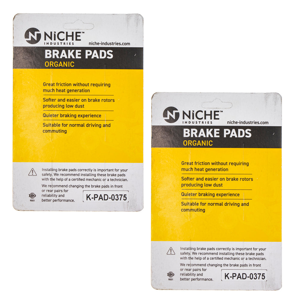 NICHE 519-KPA2597D Rear Brake Pads Set 2-Pack for zOTHER KTM FS570