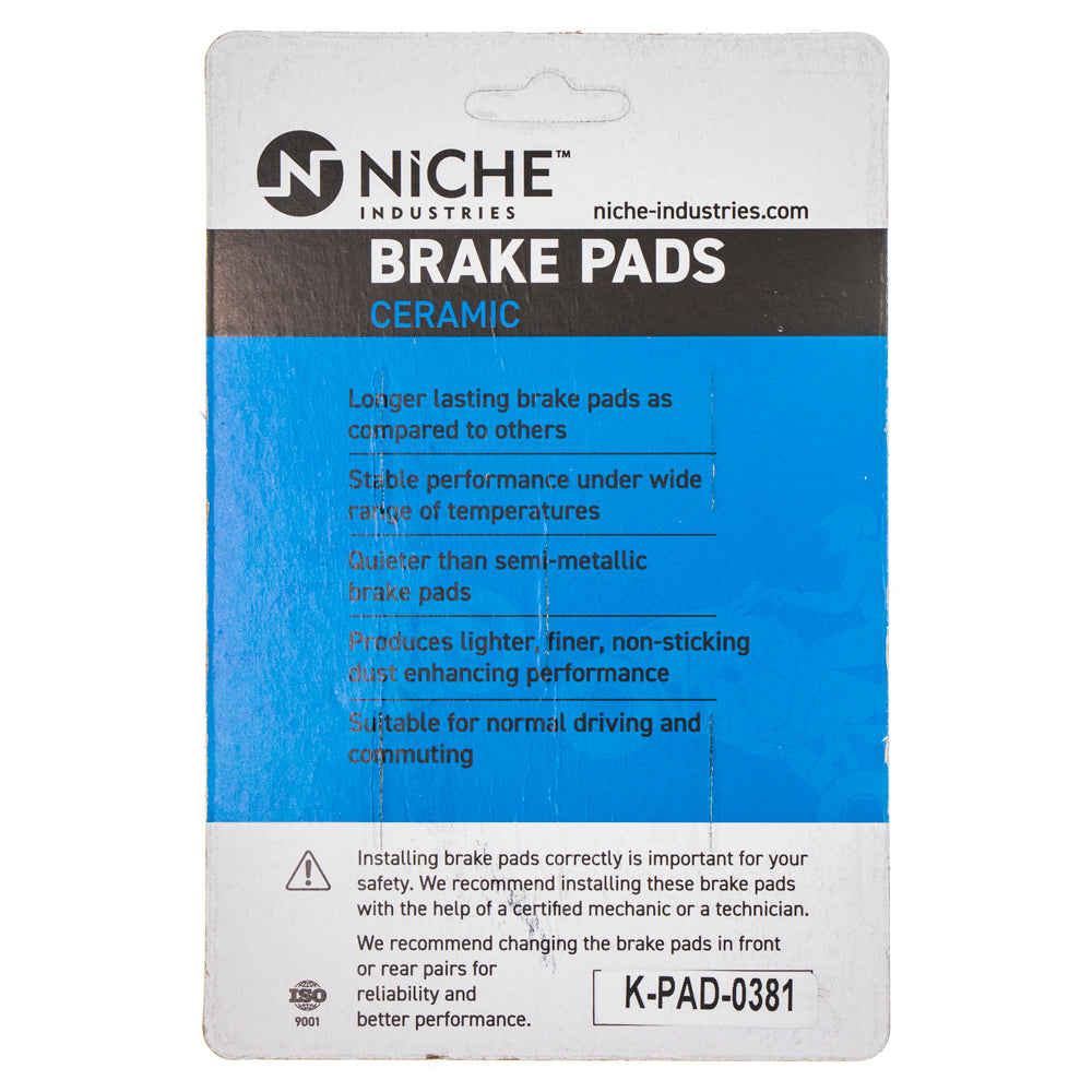 NICHE 519-KPA2503D Brake Pad Set 4-Pack for zOTHER KTM Harley