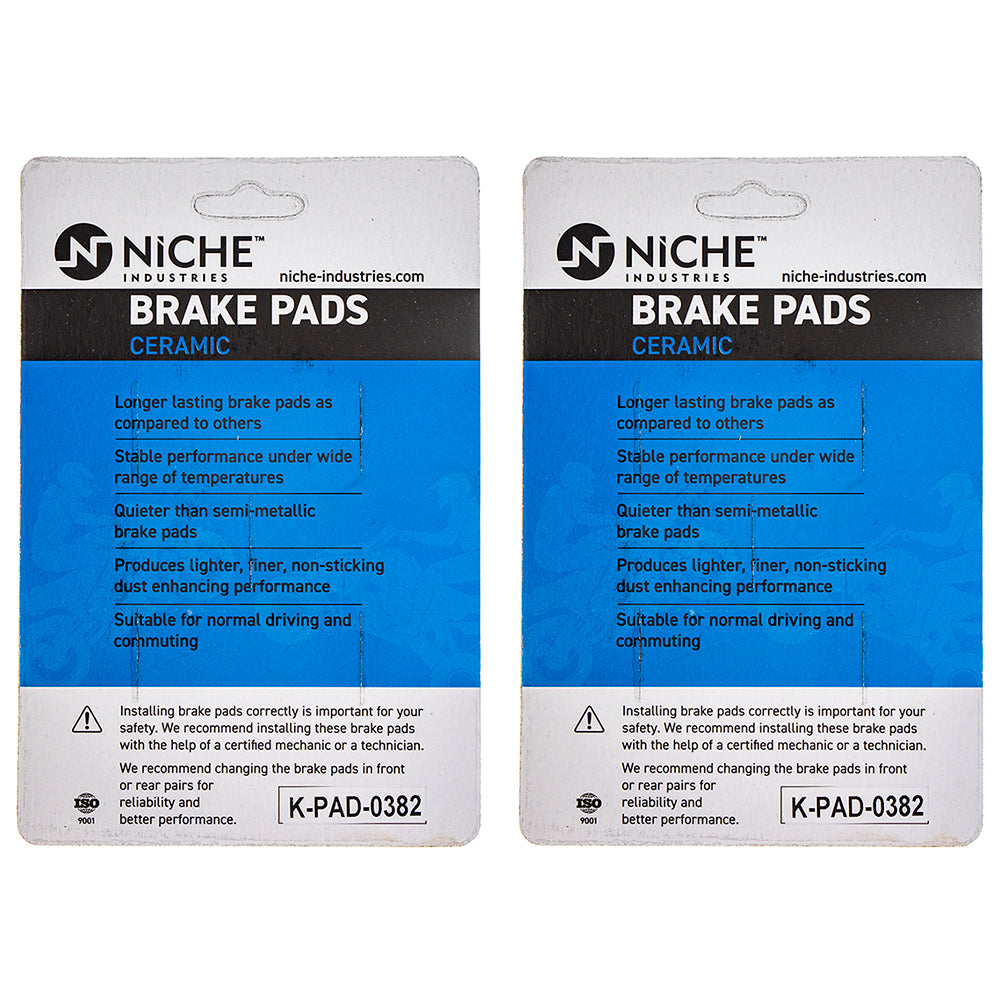 NICHE 519-KPA2504D Brake Pad Set 2-Pack for zOTHER Victory Polaris
