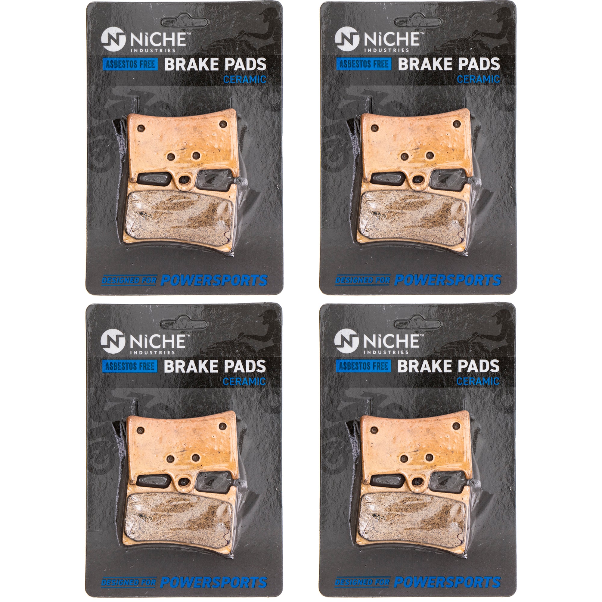 Front Ceramic Brake Pad Set 4-Pack for zOTHER Yamaha YZF XSR900 XSR700 Vmax NICHE 519-KPA2506D