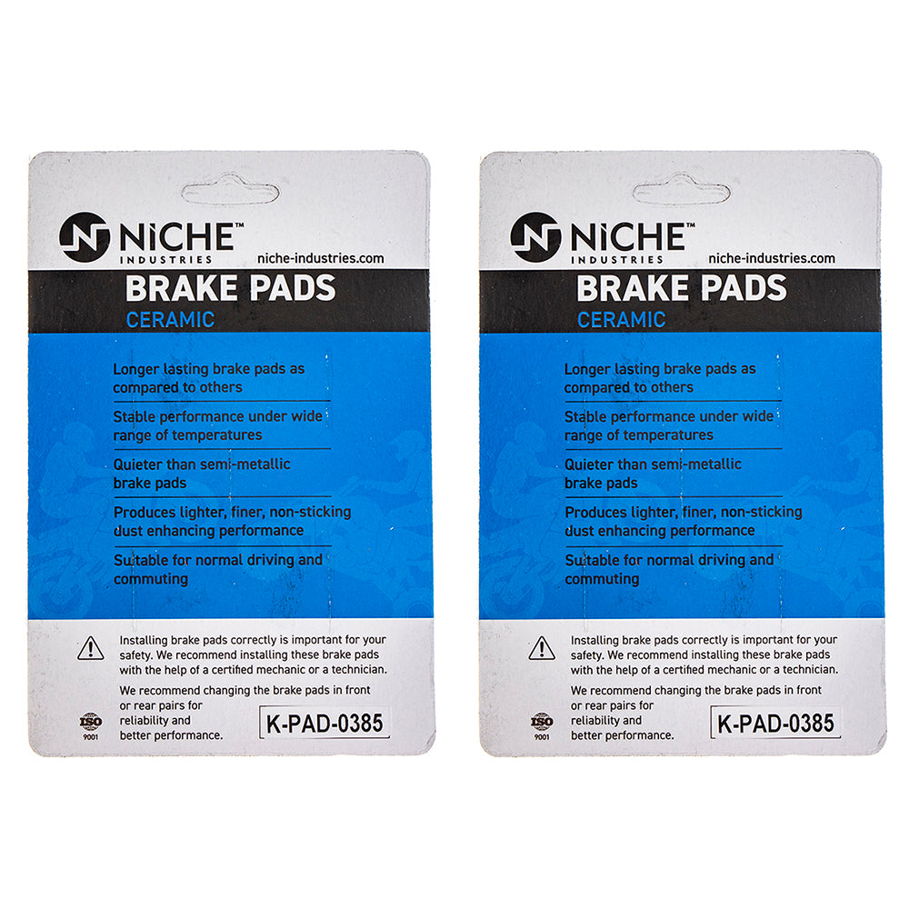 NICHE 519-KPA2507D Rear Ceramic Brake Pad Set 2-Pack for zOTHER KTM