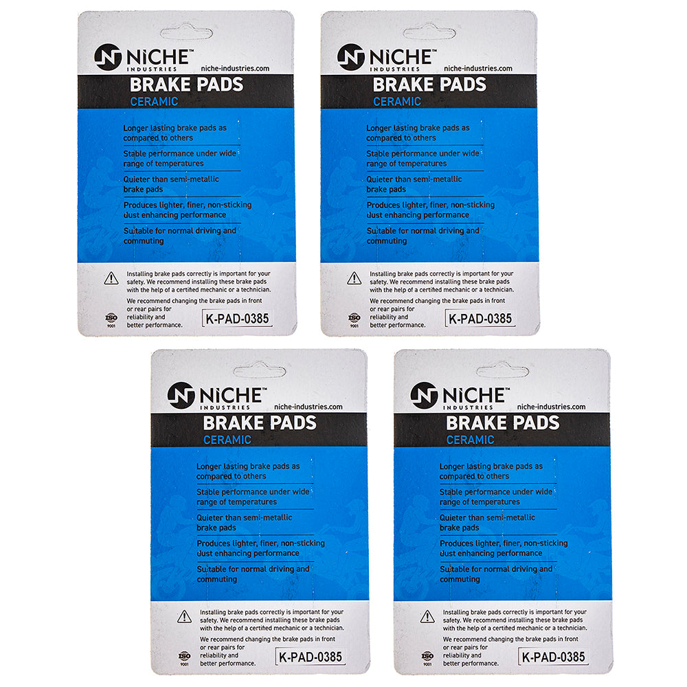 NICHE 519-KPA2507D Rear Ceramic Brake Pad Set 4-Pack for zOTHER KTM
