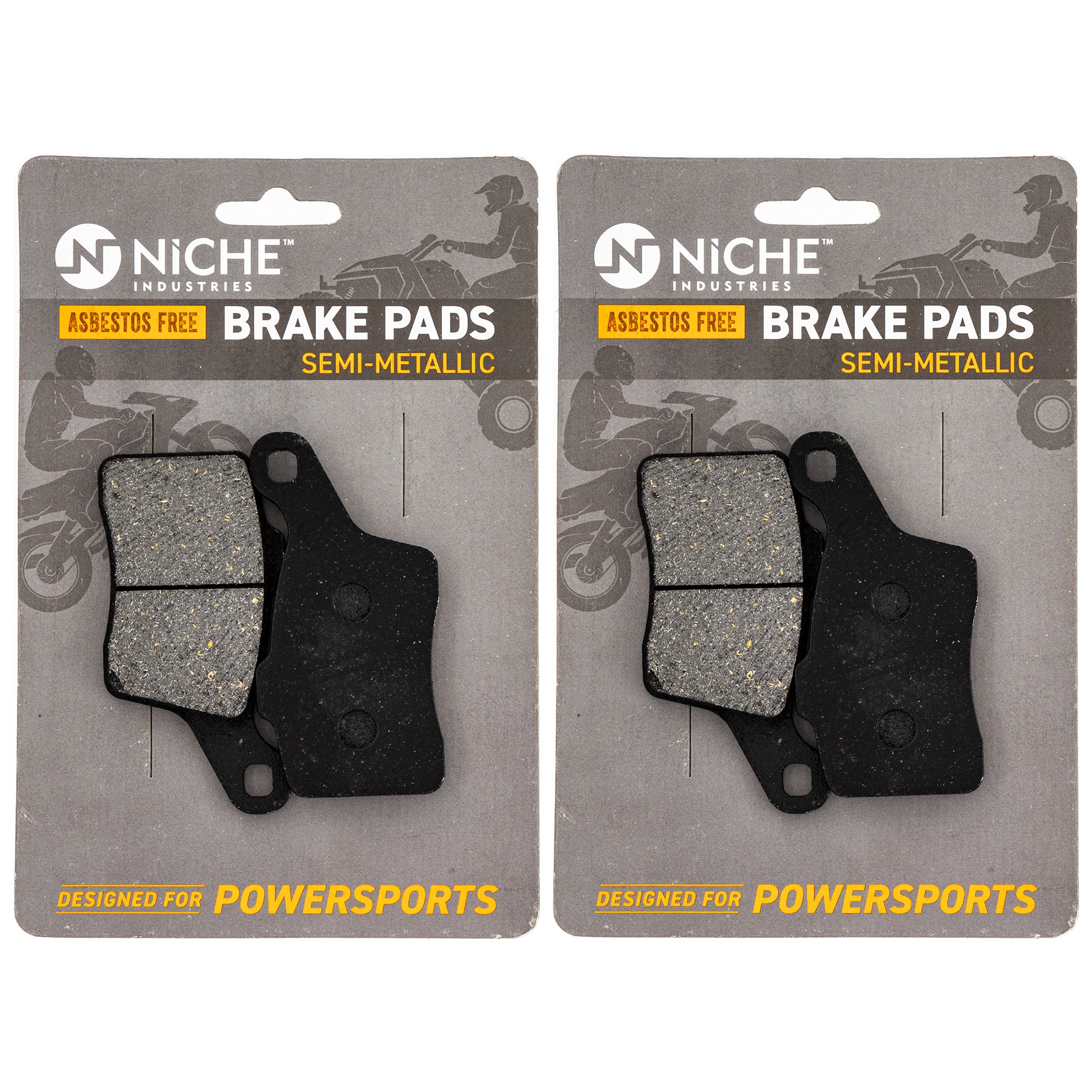 Rear Brake Pads Kit Semi-Metallic 2-Pack for zOTHER BRP Can-Am Ski-Doo Sea-Doo Tundra NICHE 519-KPA2515D