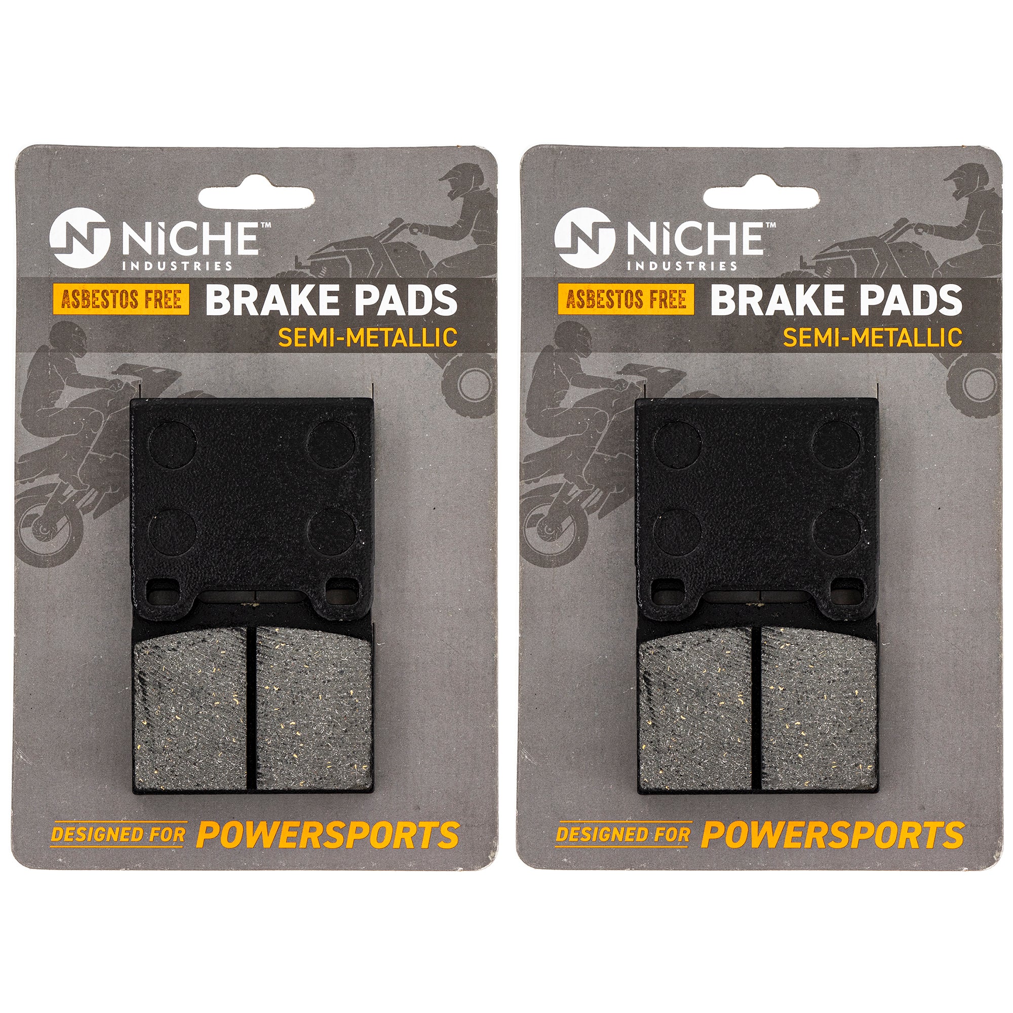 Rear Brake Pads Kit Semi-Metallic 2-Pack for zOTHER BRP Can-Am Ski-Doo Sea-Doo Touring NICHE 519-KPA2516D