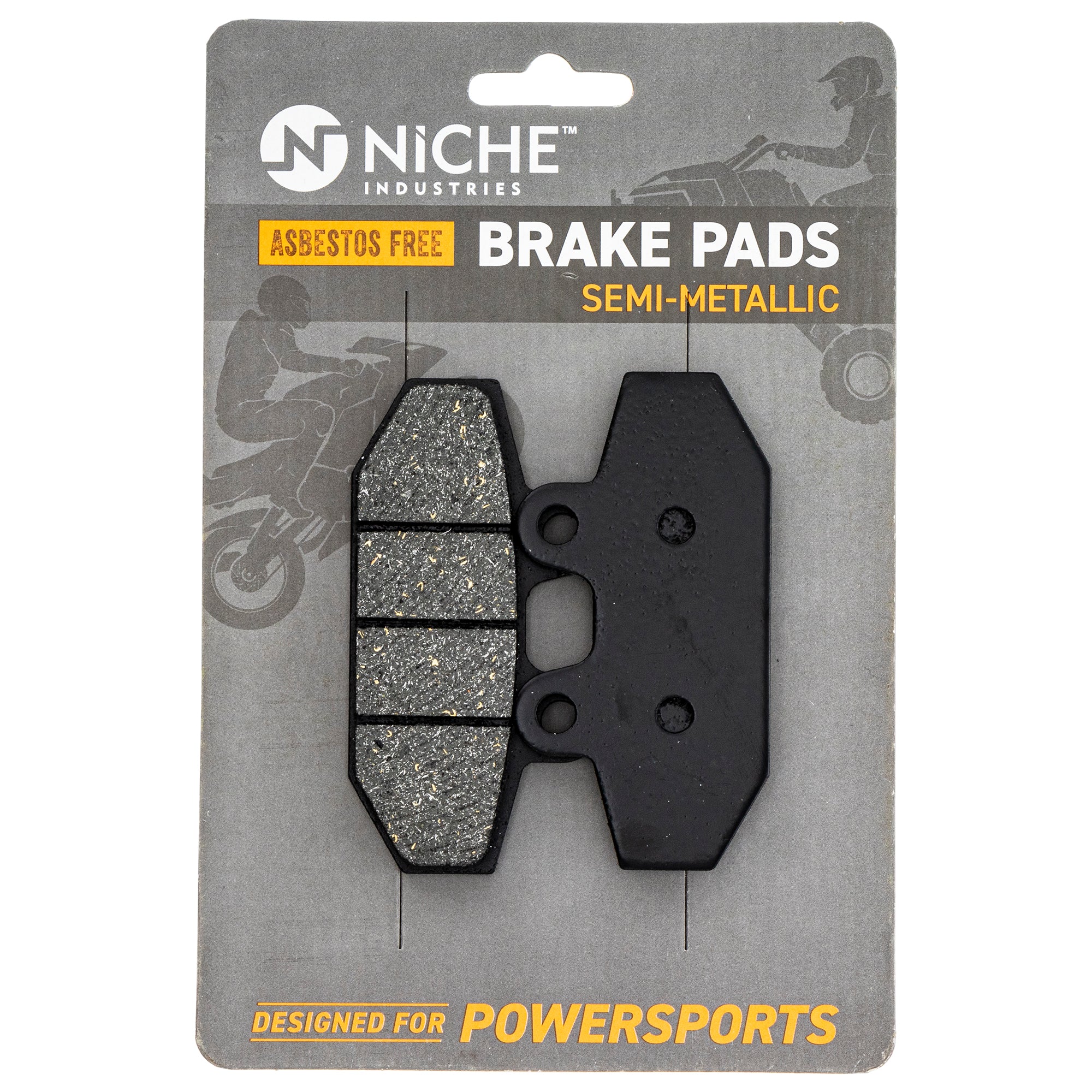 Semi-Metallic Brake Pads for Harley-Davidson Street Sport Softail Low 41300197 NICHE 519-KPA2517D