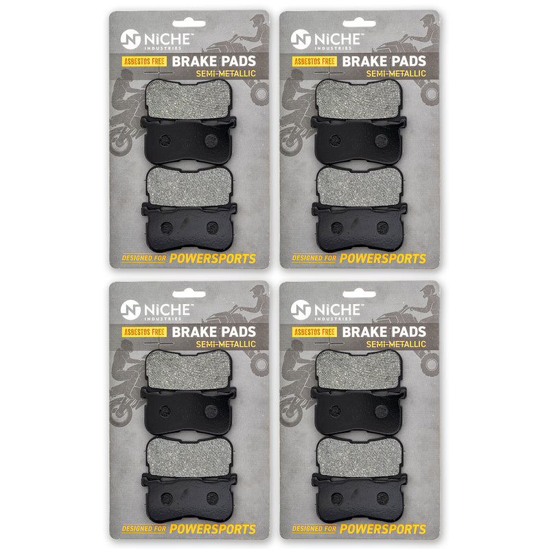Rear Brake Pads Kit Semi-Metallic 4-Pack for zOTHER Honda Harley-Davidson V45 V30 Tri NICHE 519-KPA2518D