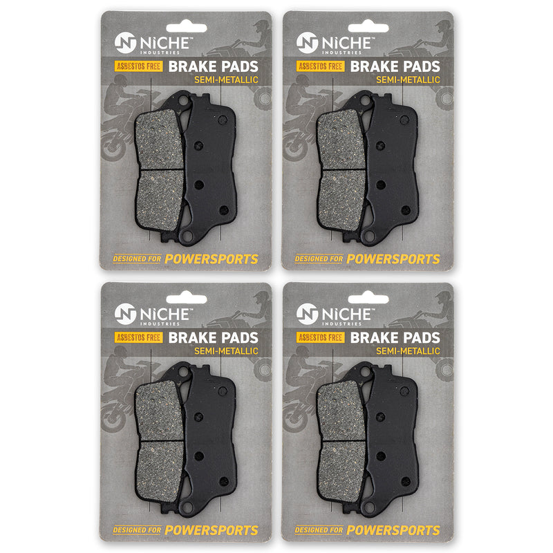 Rear Brake Pads Kit Semi-Metallic 4-Pack for zOTHER Honda XR100R XR100 XL80S XL75 NICHE 519-KPA2623D