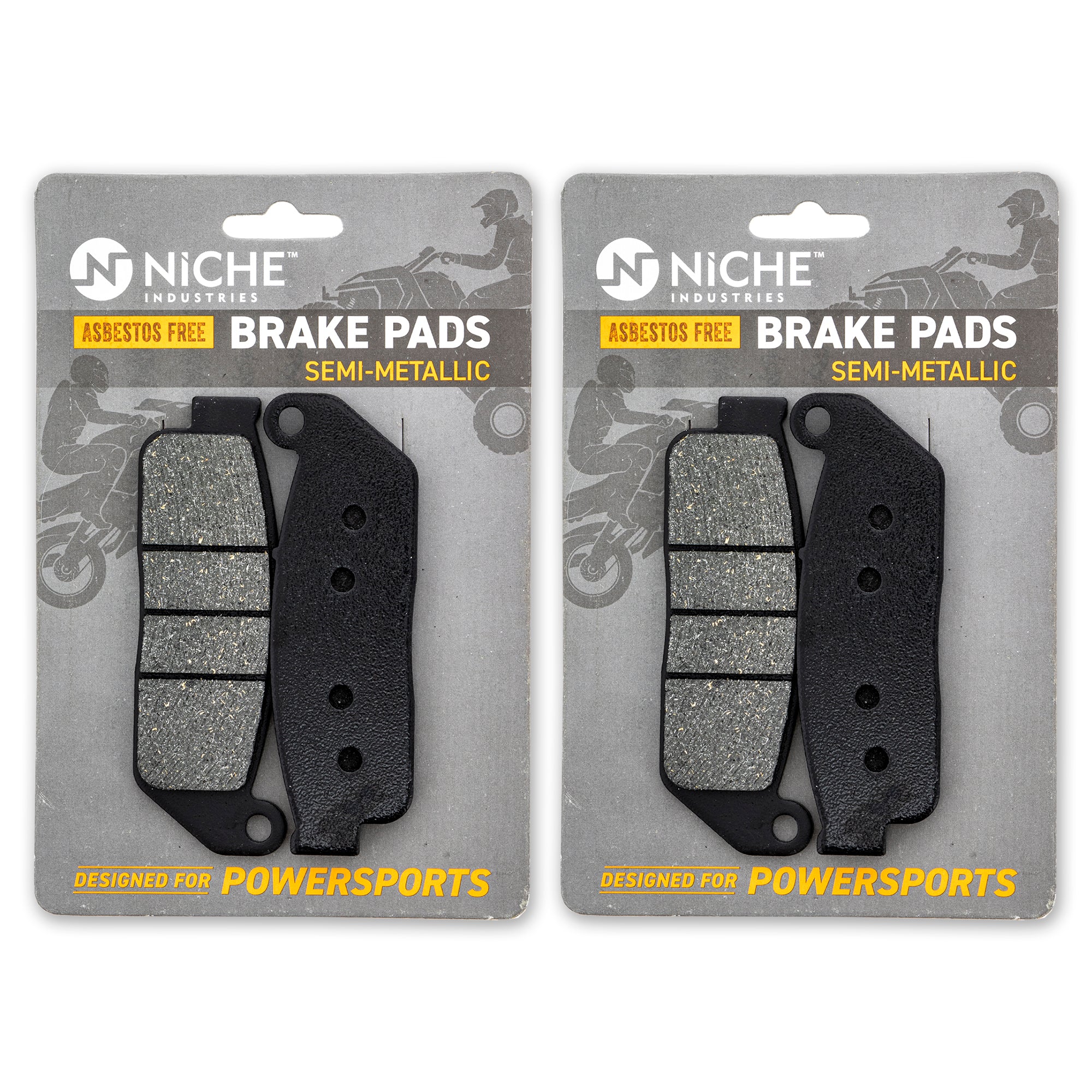 Front Semi-Metallic Brake Pad Set 2-Pack for Indian Scout 2205849 NICHE 519-KPA2624D