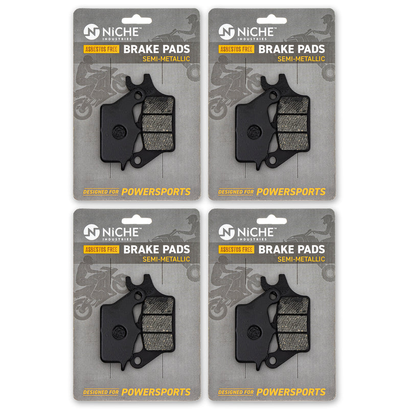 Front Semi-Metallic Brake Pad Set 4-Pack for zOTHER KTM Kawasaki Z125 41048-1141 NICHE 519-KPA2626D