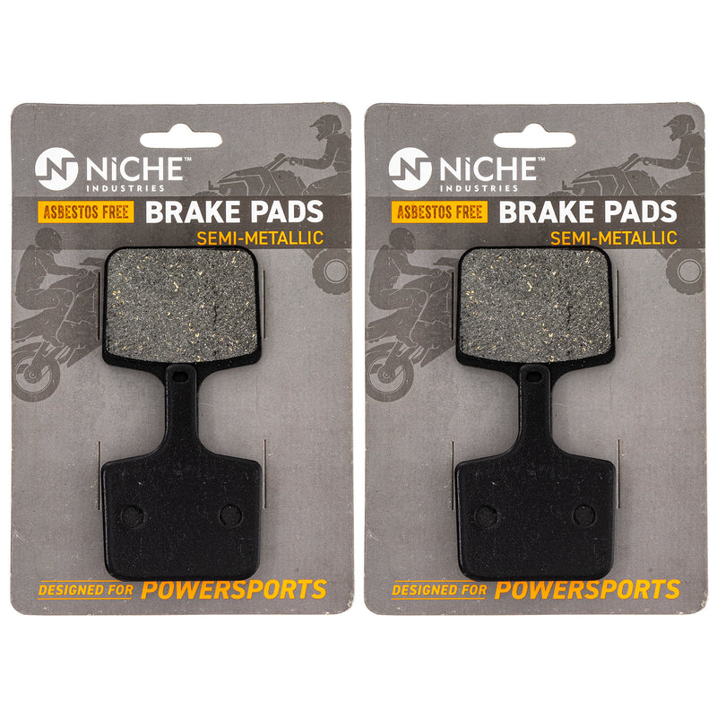 Rear Brake Pads Kit Semi-Metallic 2-Pack for Polaris XC Trail Touring SwitchBack 2202202 NICHE 519-KPA2629D