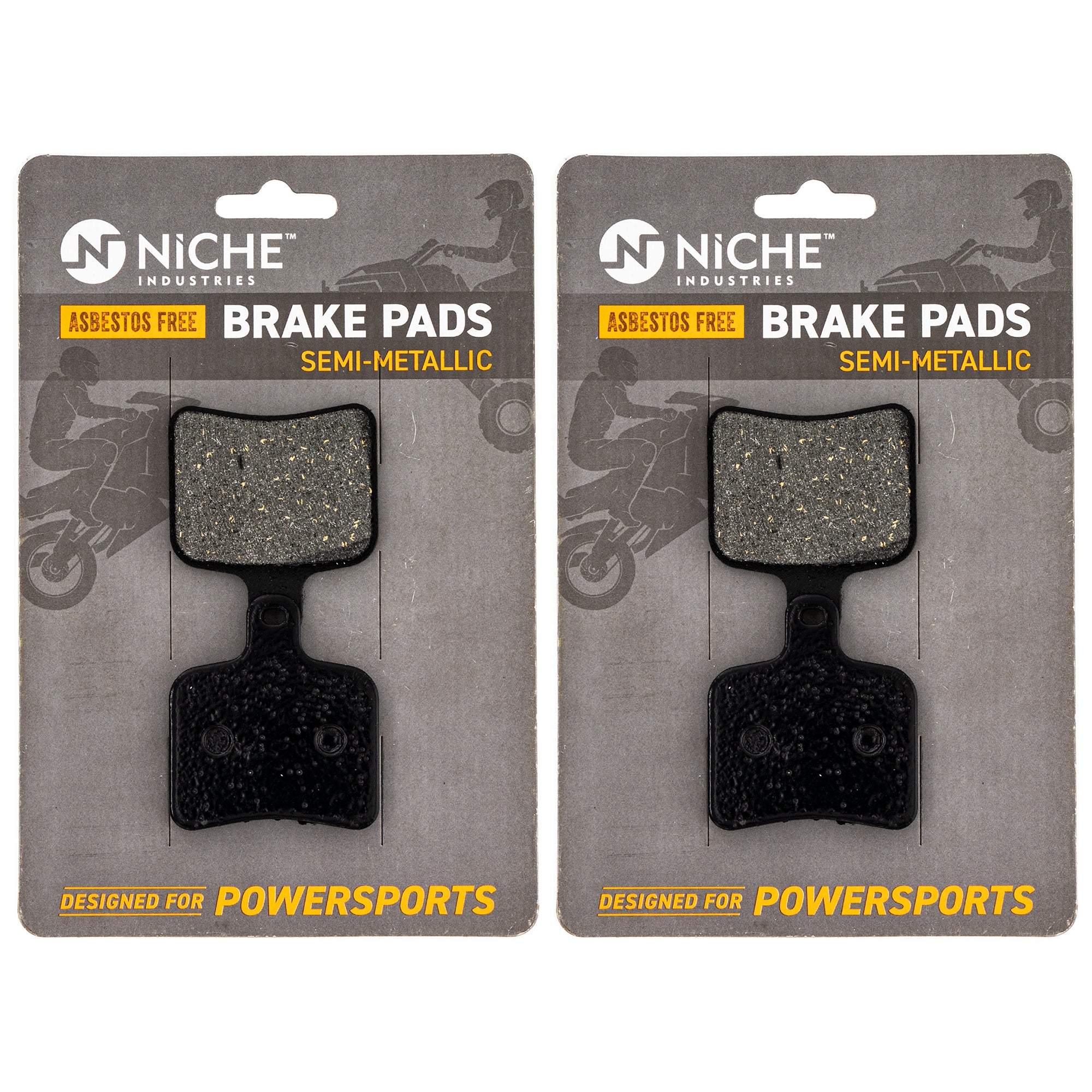 Rear Brake Pads Kit Semi-Metallic 2-Pack for Polaris SKS RMK Pro 2206462 2205920 NICHE 519-KPA2633D