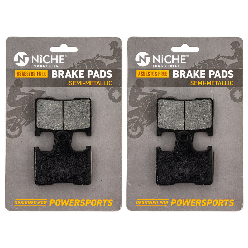 Rear Brake Pads Kit Semi-Metallic 2-Pack for zOTHER Yamaha VK RX1 RX RS 8FA-W0046-01-00 NICHE 519-KPA2630D