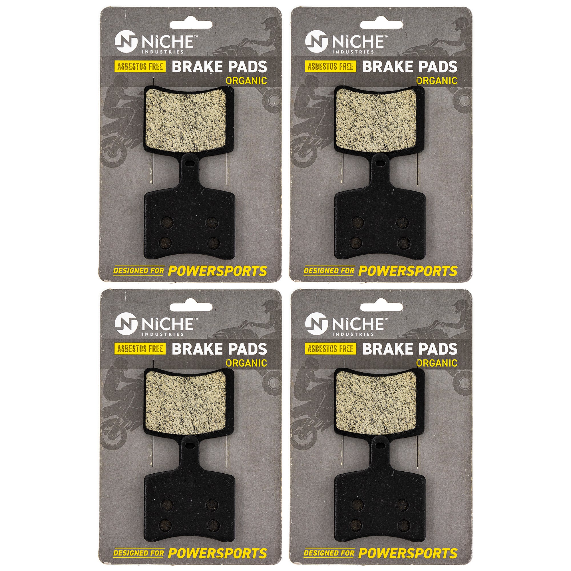 Rear Brake Pads Set 4-Pack for zOTHER Arctic Cat Textron Cat 3602-017 2602-590 NICHE 519-KPA2655D