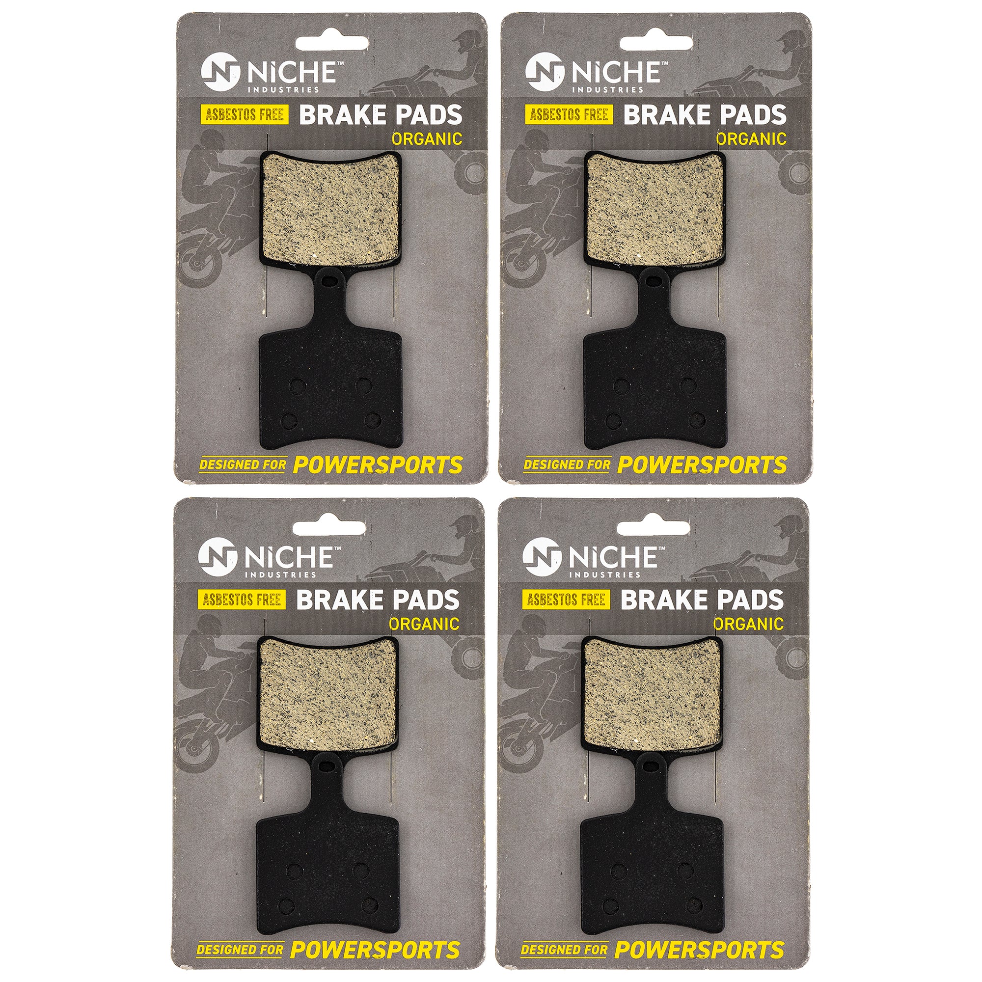 Rear Brake Pads Set 4-Pack for Arctic Cat Textron Cat 3602-061 NICHE 519-KPA2656D