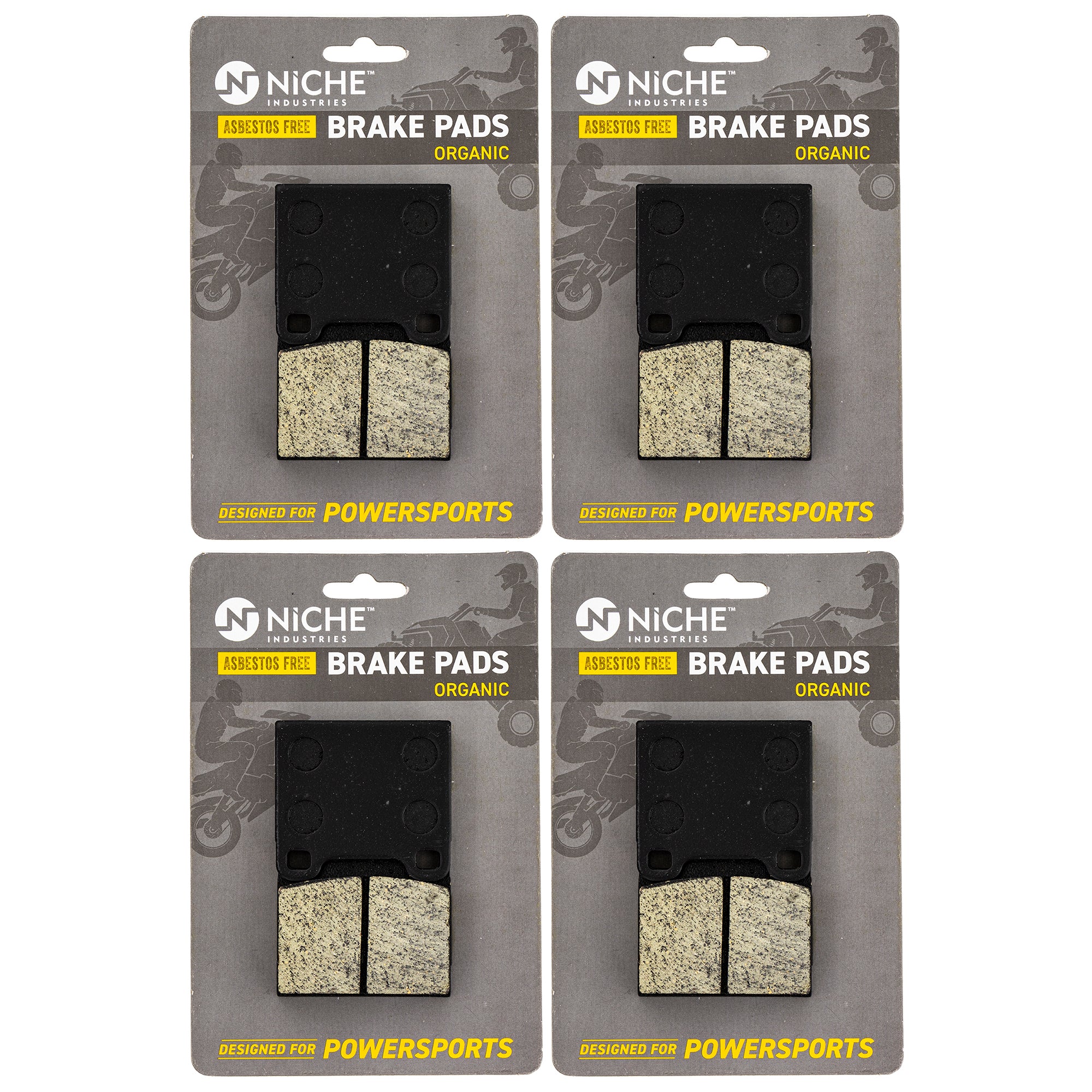 Rear Brake Pads Set 4-Pack for zOTHER BRP Can-Am Ski-Doo Sea-Doo Touring Summit Skandic NICHE 519-KPA2658D