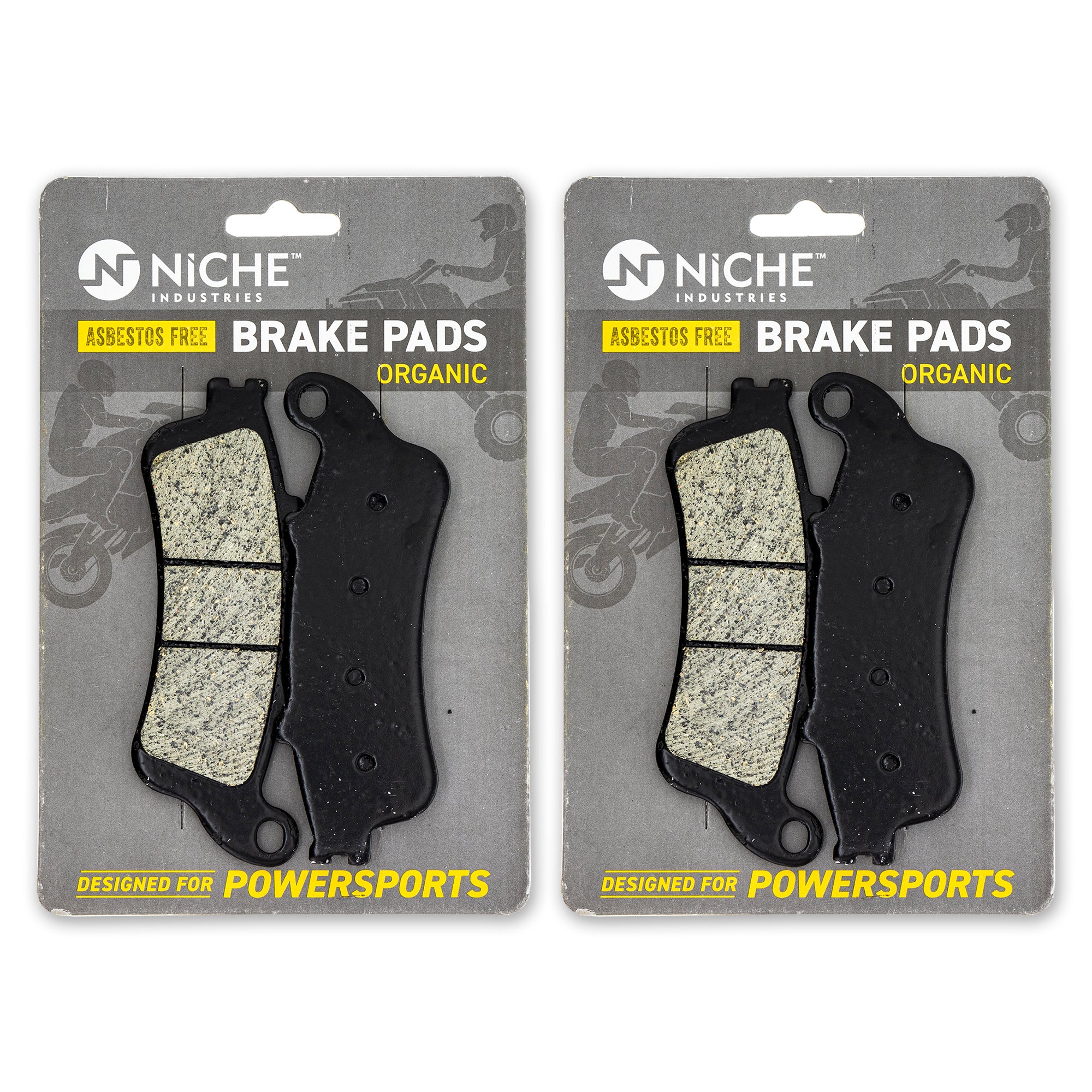 Rear Brake Pads Set 2-Pack for zOTHER Honda Goldwing 06435-MCA-026 06435-MCA-016 NICHE 519-KPA2651D
