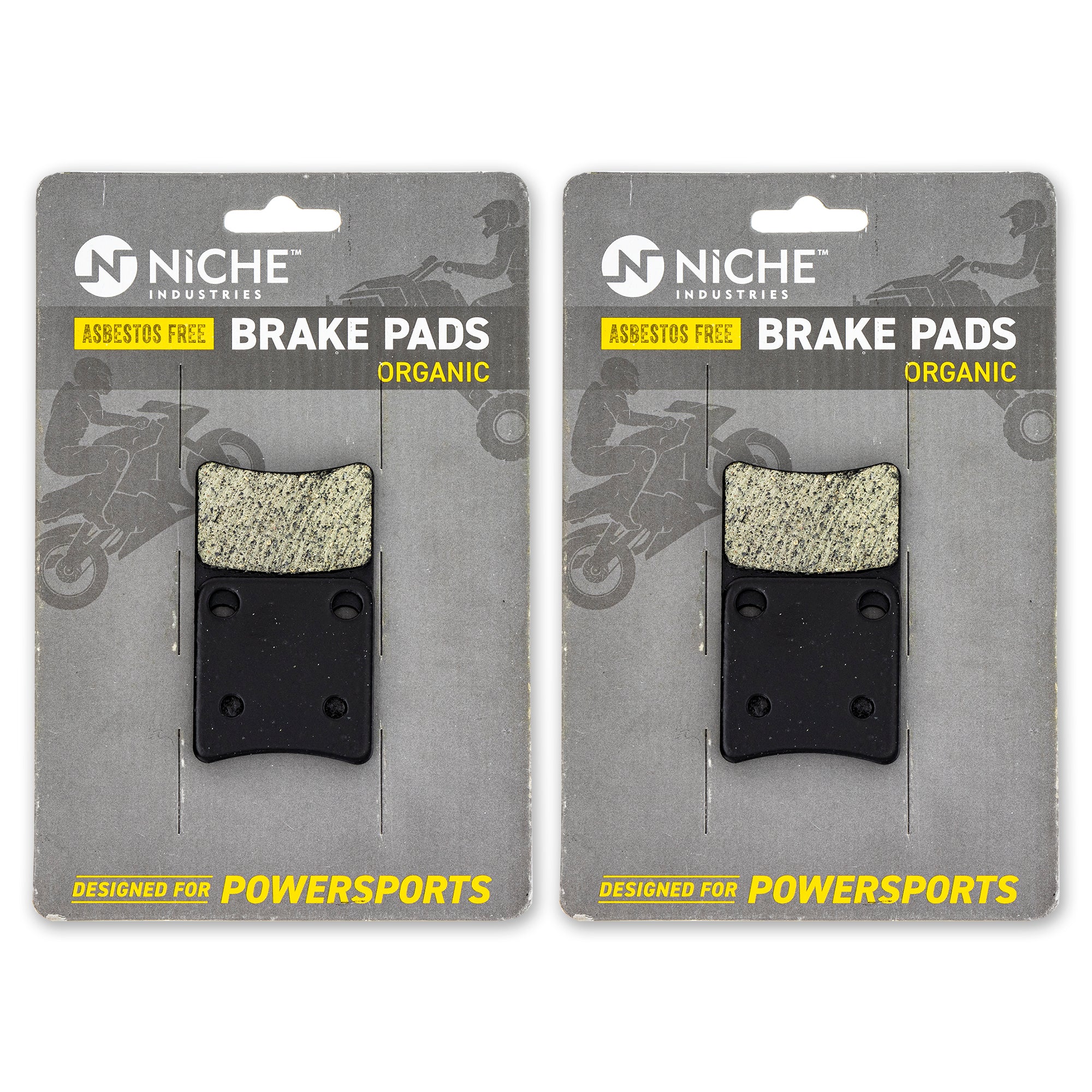 Parking Organic Brake Pad Set 2-Pack for zOTHER Honda Silver Rebel NM4 NC750X NICHE 519-KPA2662D