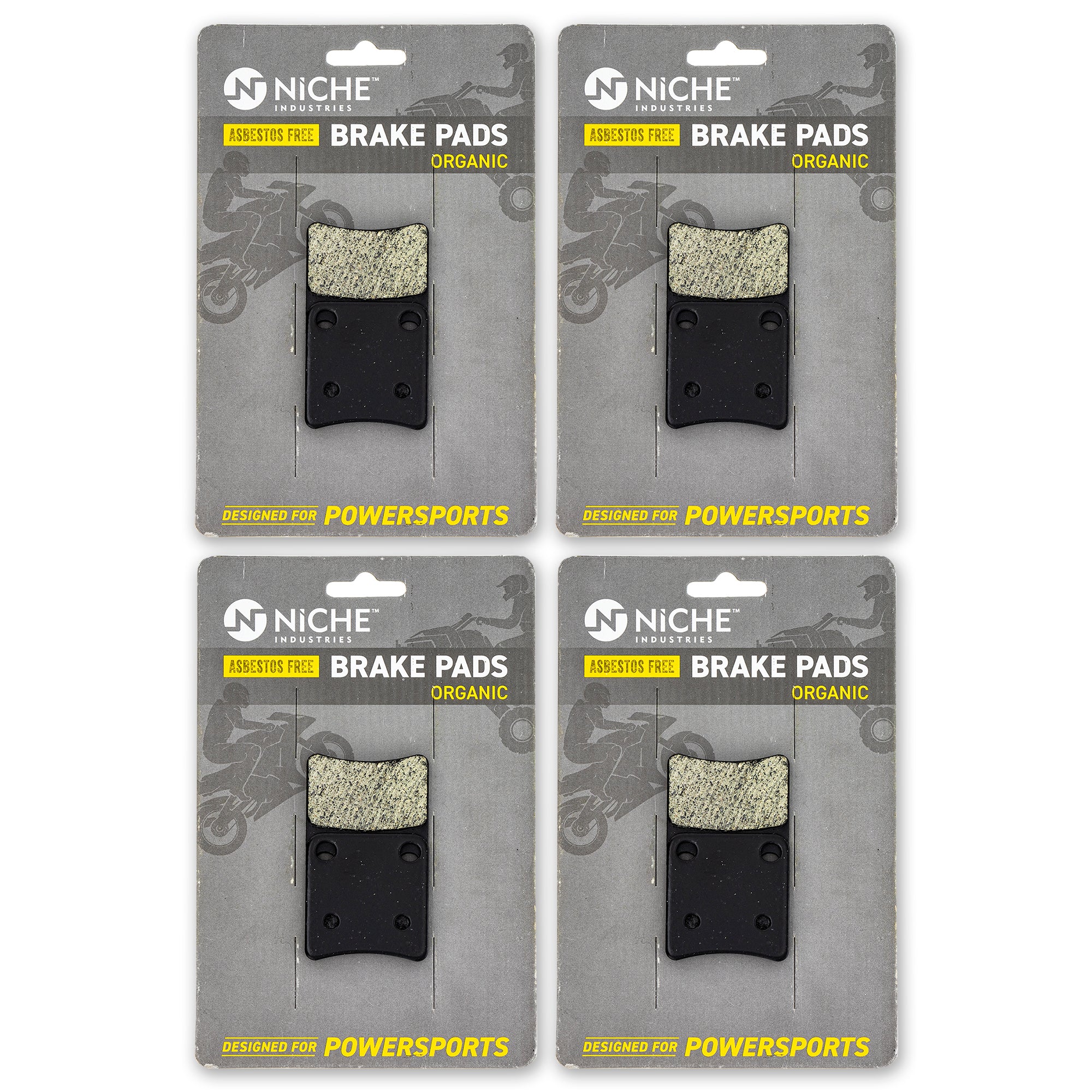 Parking Organic Brake Pad Set 4-Pack for zOTHER Honda Silver Rebel NM4 NC750X NICHE 519-KPA2662D