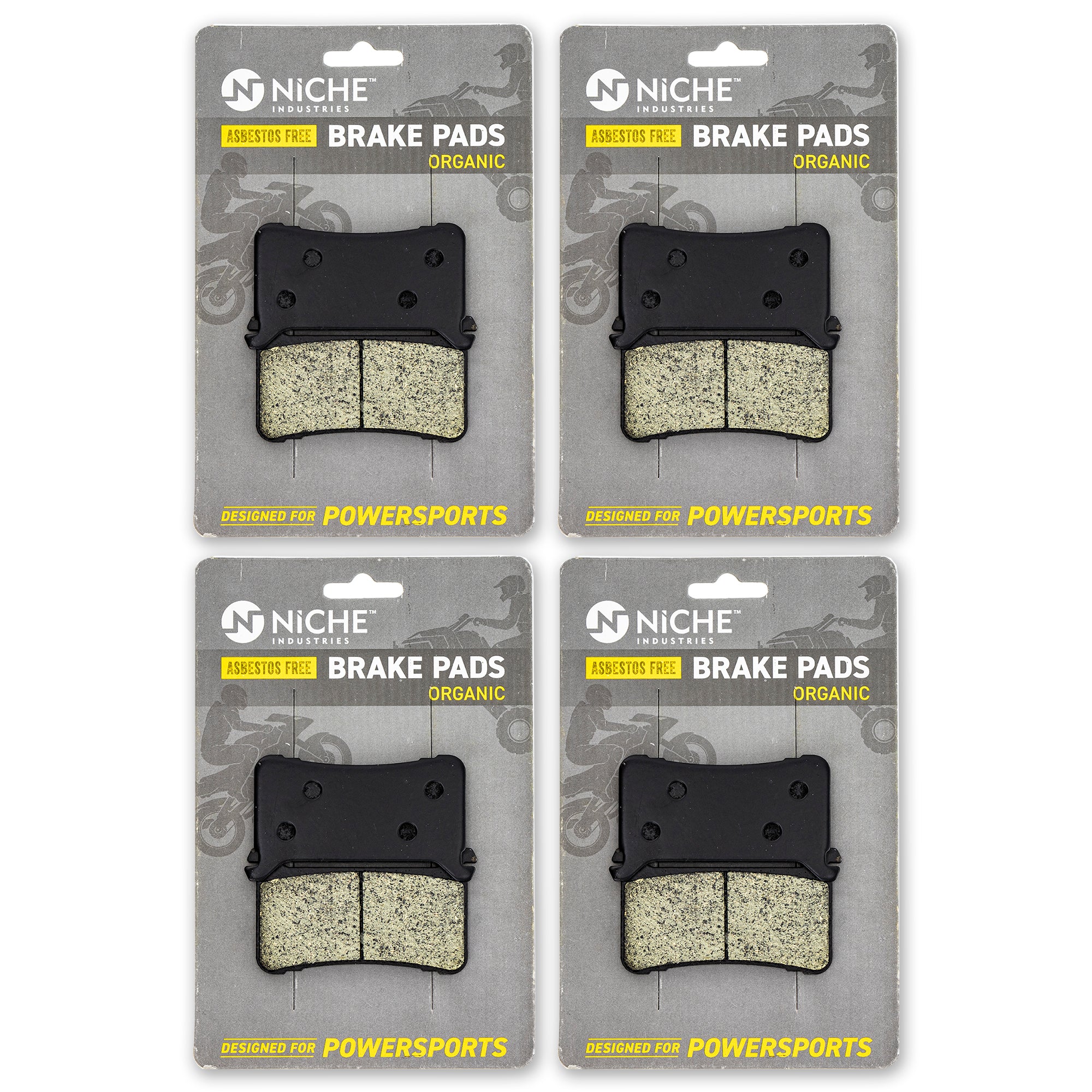 Front Brake Pads Set 4-Pack for Honda CBR1000RR 06455-MKF-D41 NICHE 519-KPA2664D