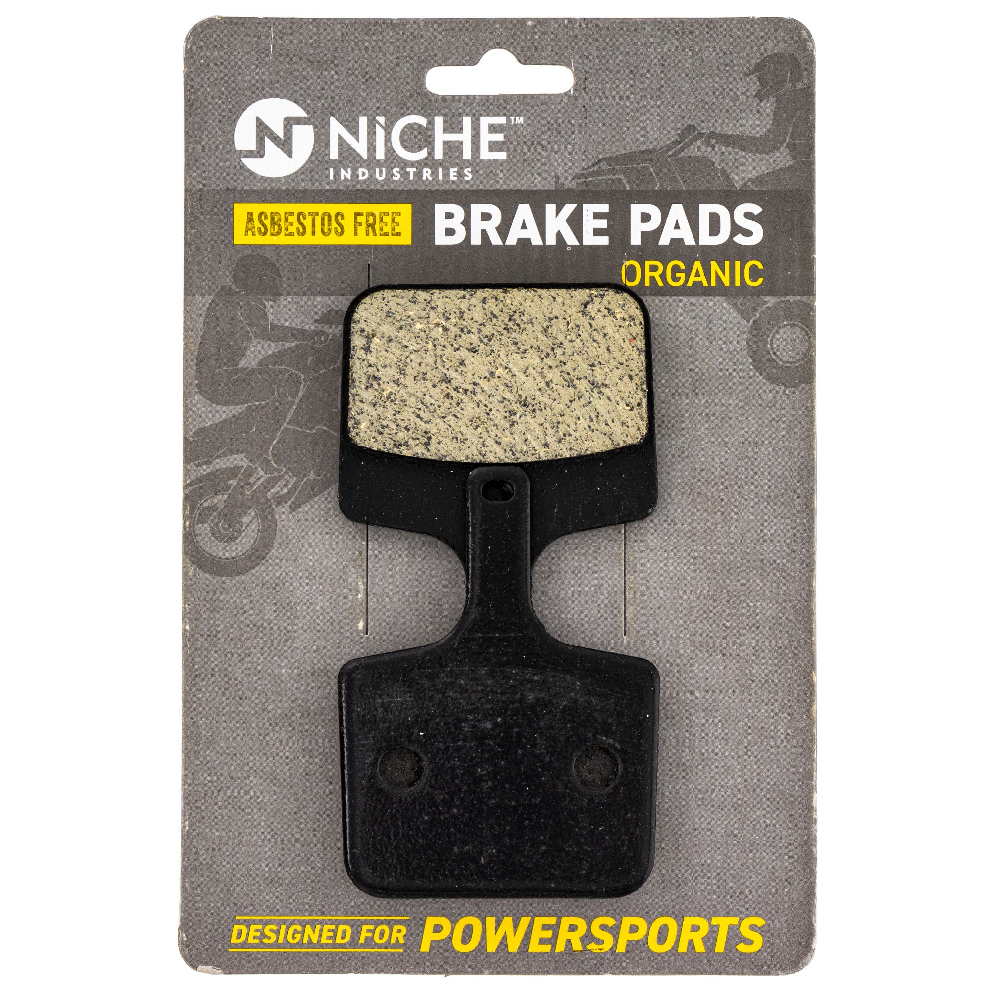 Rear Organic Brake Pad Set for Polaris WideTrak 2203532 NICHE 519-KPA2676D