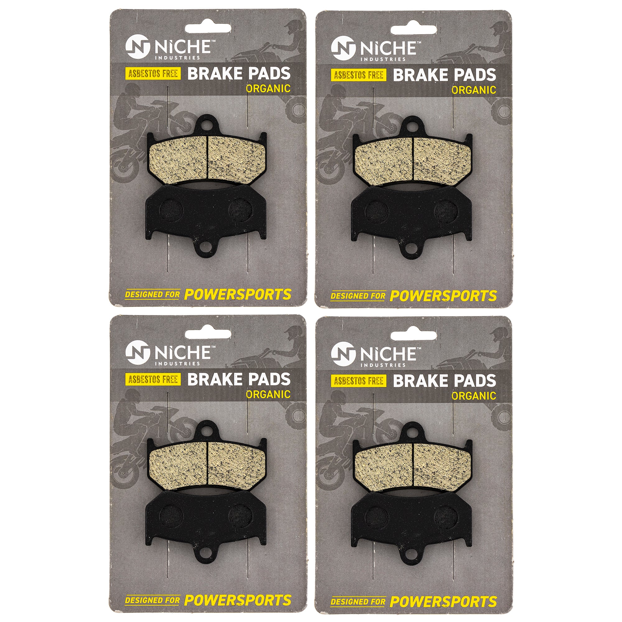Rear Brake Pads Set 4-Pack for zOTHER Yamaha VK RX1 RX RS 8FU-W0046-01-00 NICHE 519-KPA2670D