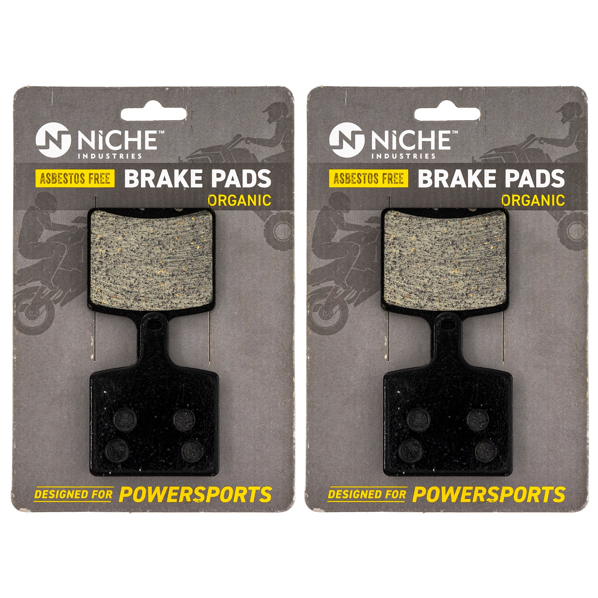 Rear Brake Pads Set 2-Pack for Yamaha SR Sidewinder 8JP-F5811-00-00 NICHE 519-KPA2685D