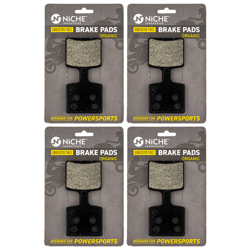 Rear Brake Pads Set 4-Pack for Yamaha SR Sidewinder 8JP-F5811-00-00 NICHE 519-KPA2685D