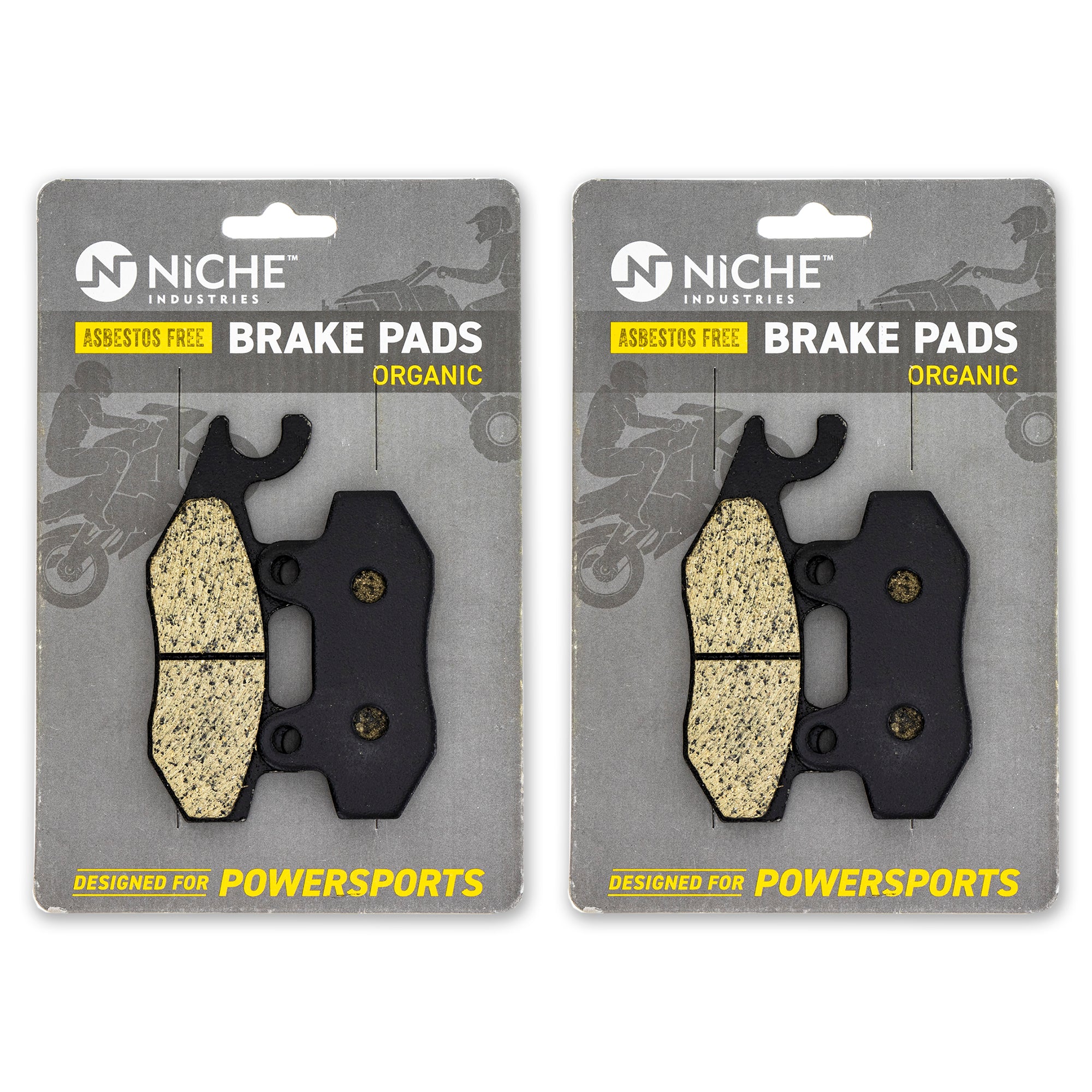 Rear Brake Pads Set 2-Pack for Yamaha Venture Phazer 8GC-W0045-00-00 NICHE 519-KPA2687D