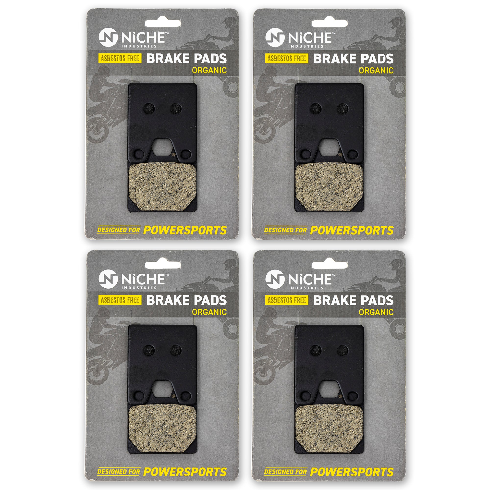 Rear Brake Pads Set 4-Pack for zOTHER Yamaha YZF 5FL-W0046-50-00 NICHE 519-KPA2688D