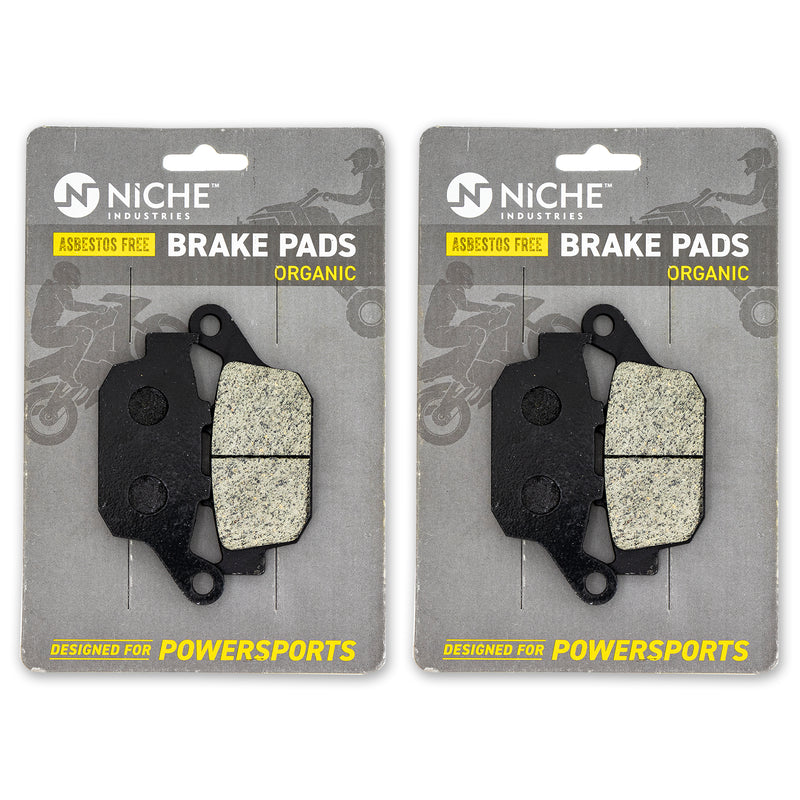 Rear Brake Pads Set 2-Pack for Yamaha FZ6R 20S-W0046-00-00 NICHE 519-KPA2689D
