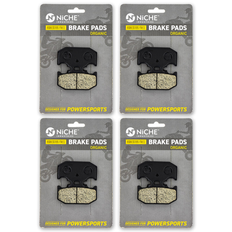 Rear Brake Pads Set 4-Pack for Yamaha TTR250 TTR225 5GF-W0046-00-00 NICHE 519-KPA2680D