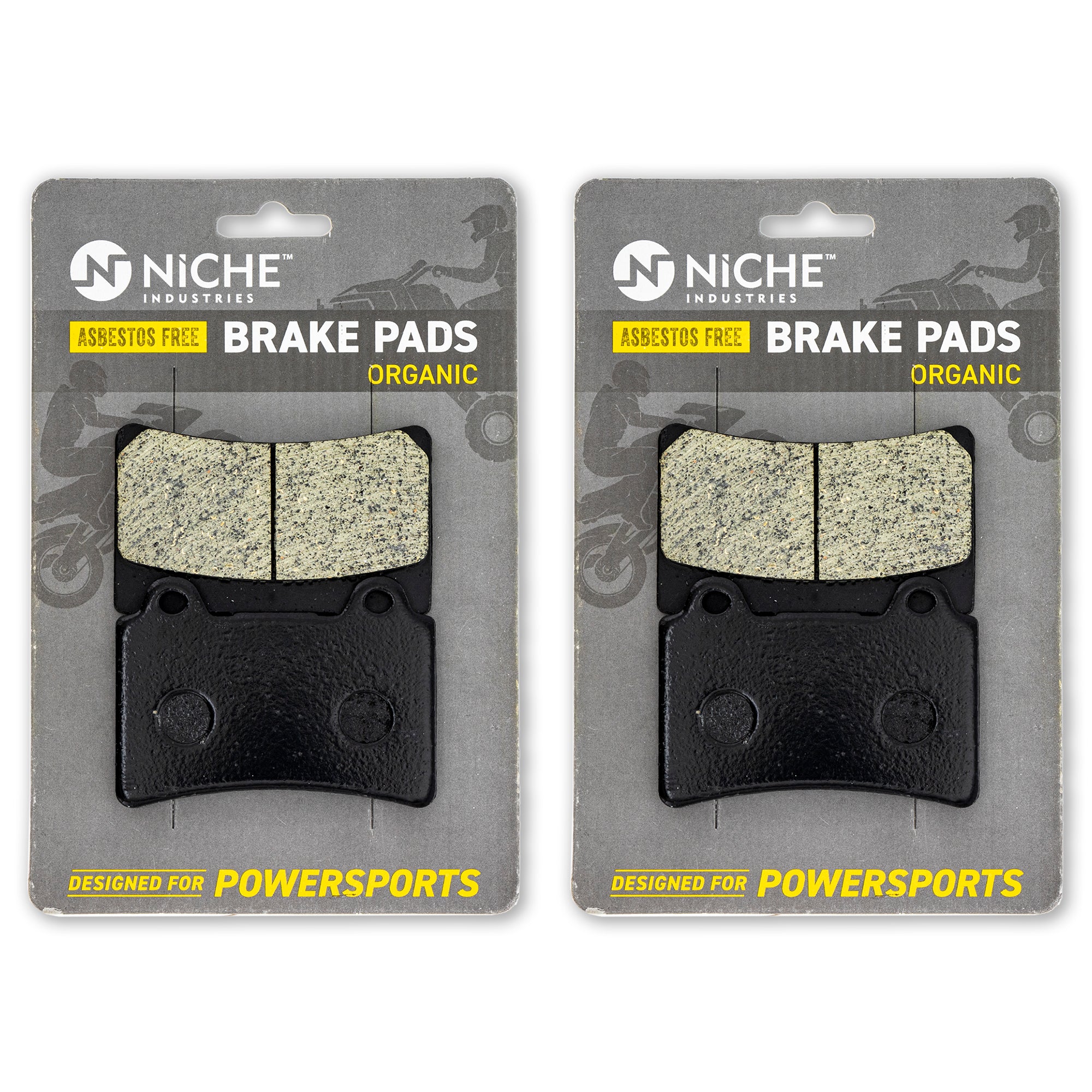 Front Organic Brake Pad Set 2-Pack for zOTHER Yamaha YZ80 YZ100 YSR50 YL2 4NK-W0045-01-00 NICHE 519-KPA2692D