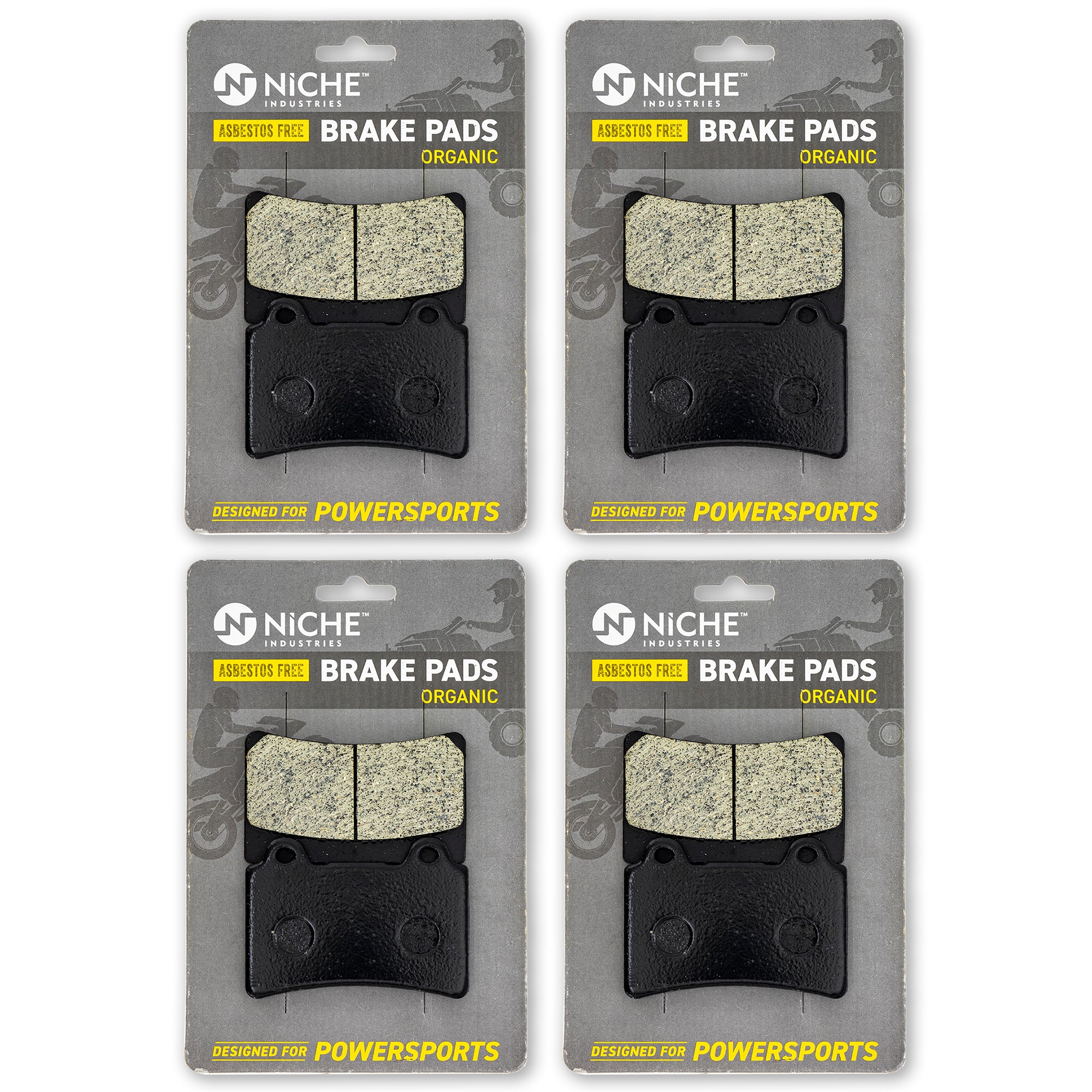 Front Brake Pads Set 4-Pack for zOTHER Yamaha Royal 4NK-W0045-01-00 NICHE 519-KPA2692D