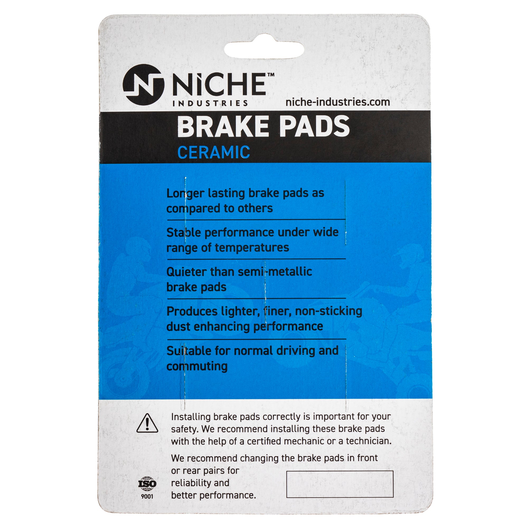 NICHE 519-KPA2693D Rear Ceramic Brake Pad Set 2-Pack for BRP Can-Am