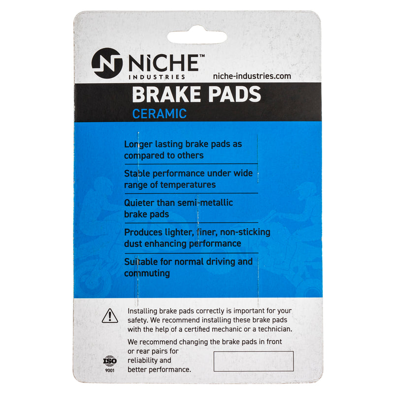 NICHE 519-KPA2694D Rear Ceramic Brake Pad Set 2-Pack for BRP Can-Am