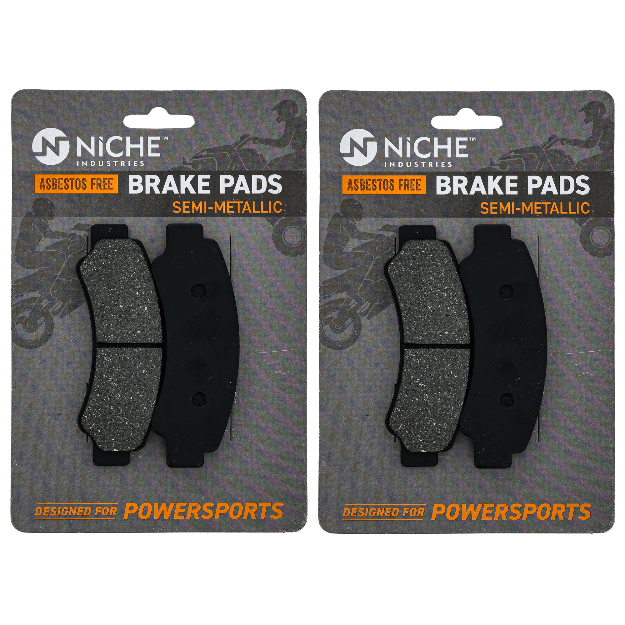 NICHE 519-KPA2690D Brake Pad Set 2-Pack for ZFORCE UFORCE CFORCE