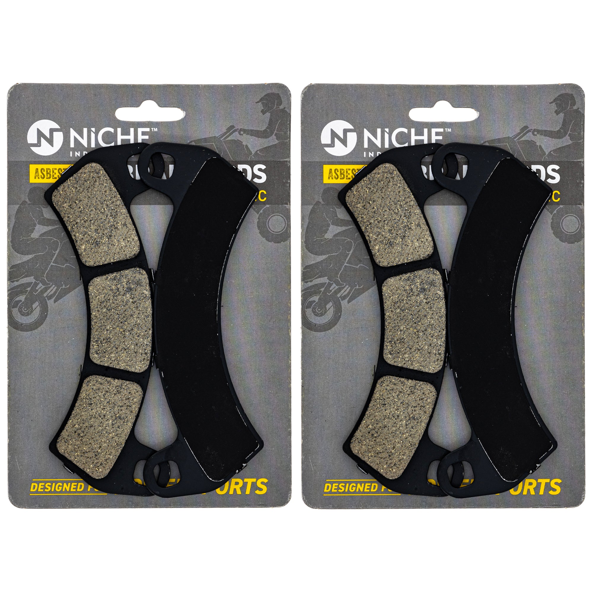 NICHE 519-KPA2604D Brake Pad Set 2-Pack for RZR MRZR General