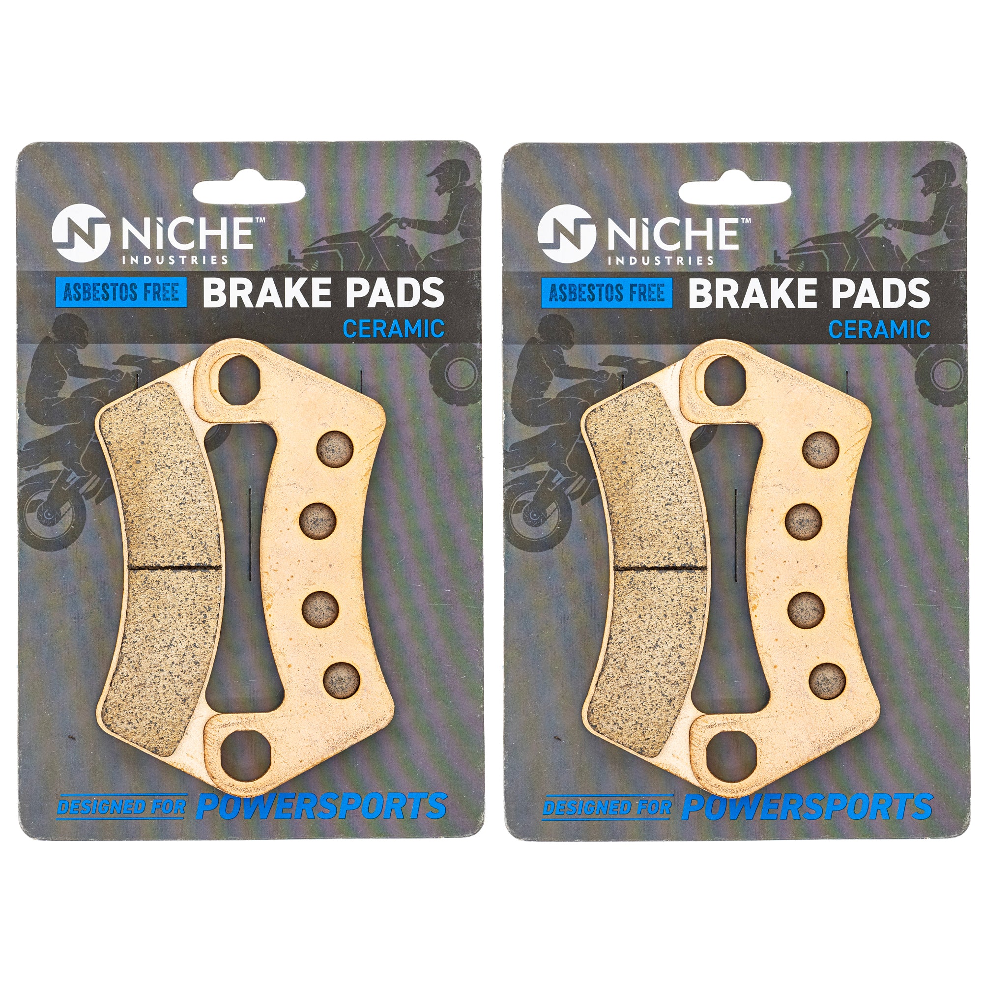 NICHE 519-KPA2601D Brake Pad Set 2-Pack for Stampede Havoc