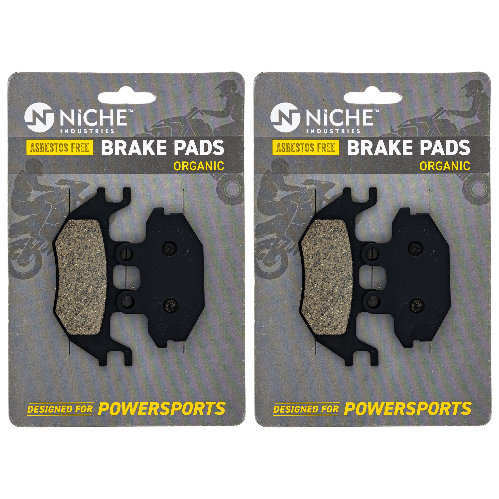 NICHE 519-KPA2613D Brake Pad Set 2-Pack for Mule