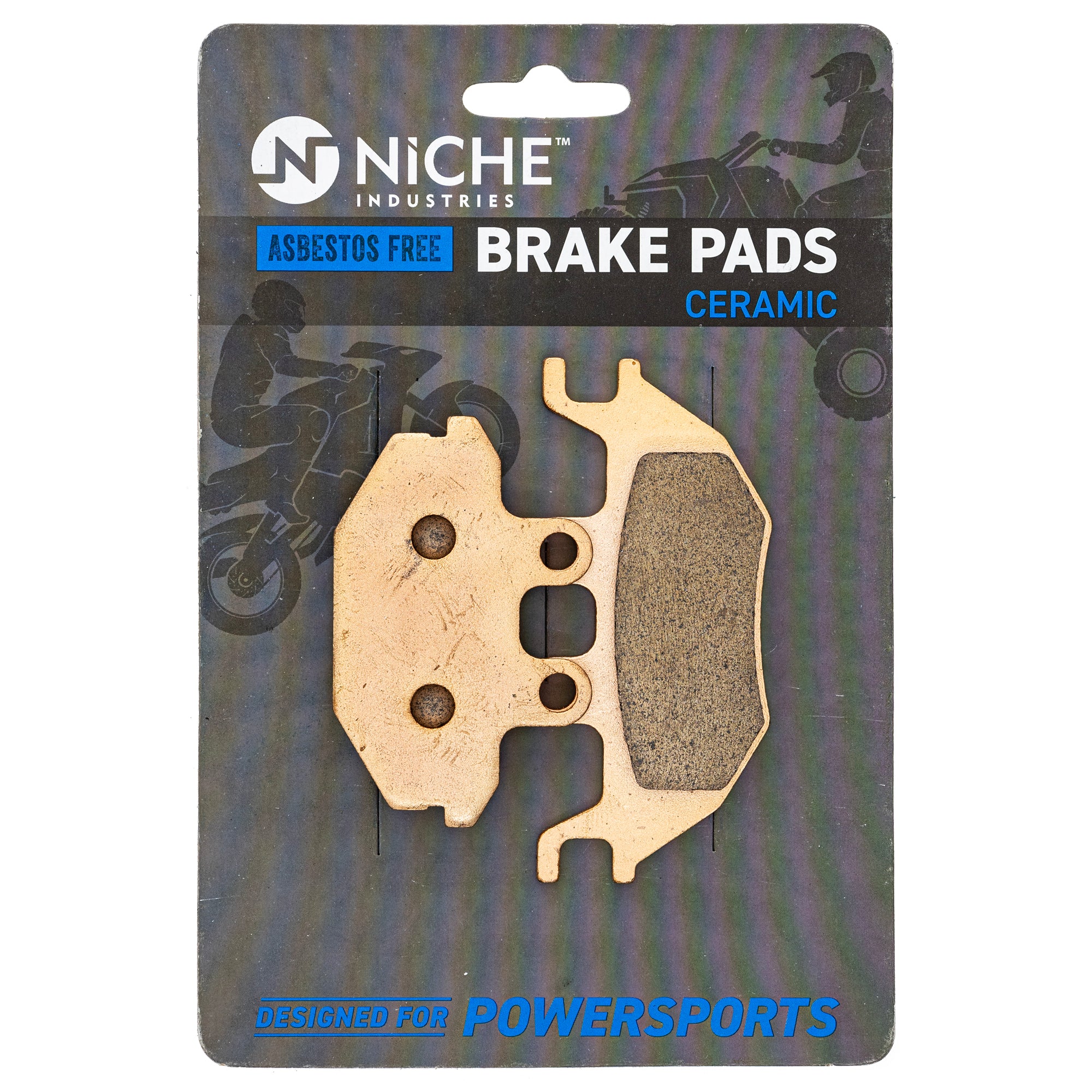 NICHE Semi-Metallic Brake Pad Set (3 Pads) For Can-Am Outlander & Renegade Max – Front & Rear – Replaces 705601015