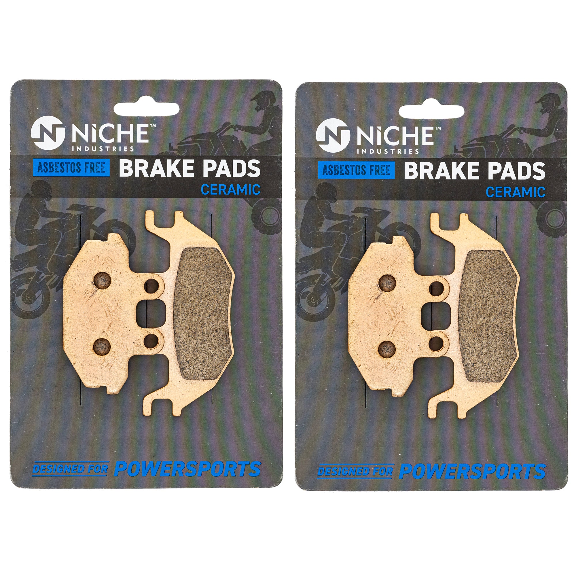 NICHE 519-KPA2615D Brake Pad Set 2-Pack for Mule