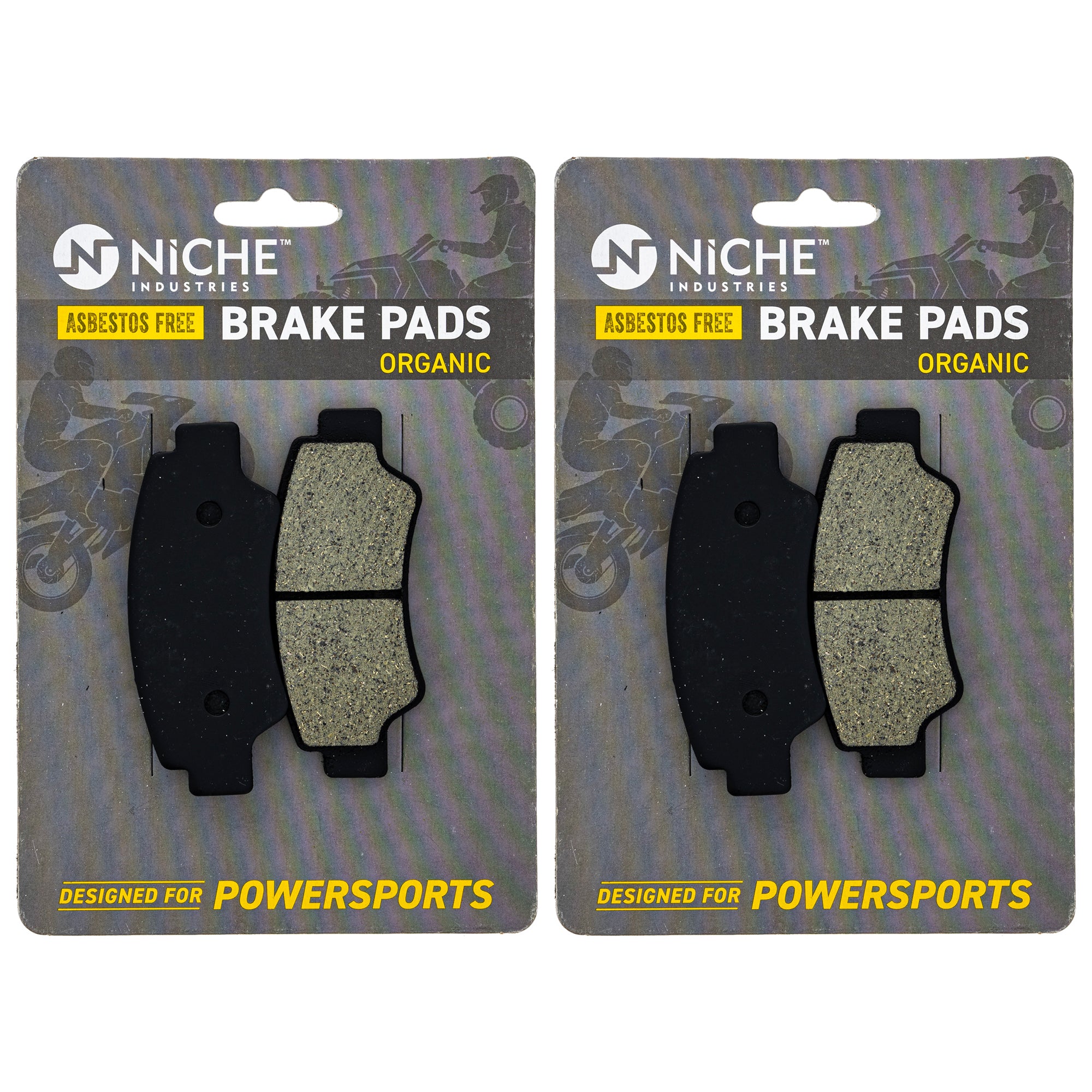 NICHE 519-KPA2610D Brake Pad Set 2-Pack for ZFORCE UFORCE CFORCE