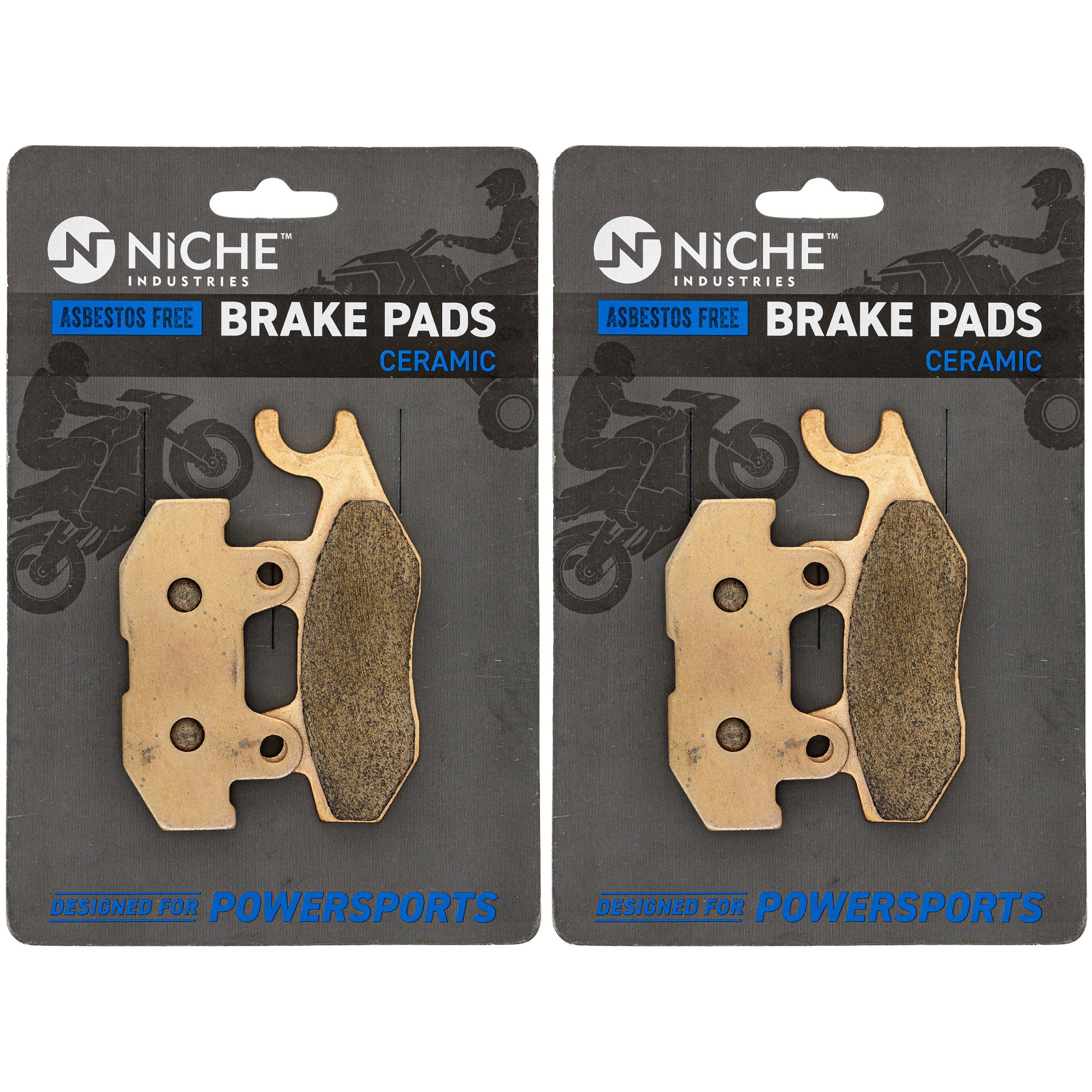 NICHE 519-KPA2738D Brake Pad Set 2-Pack for Wolverine Viking